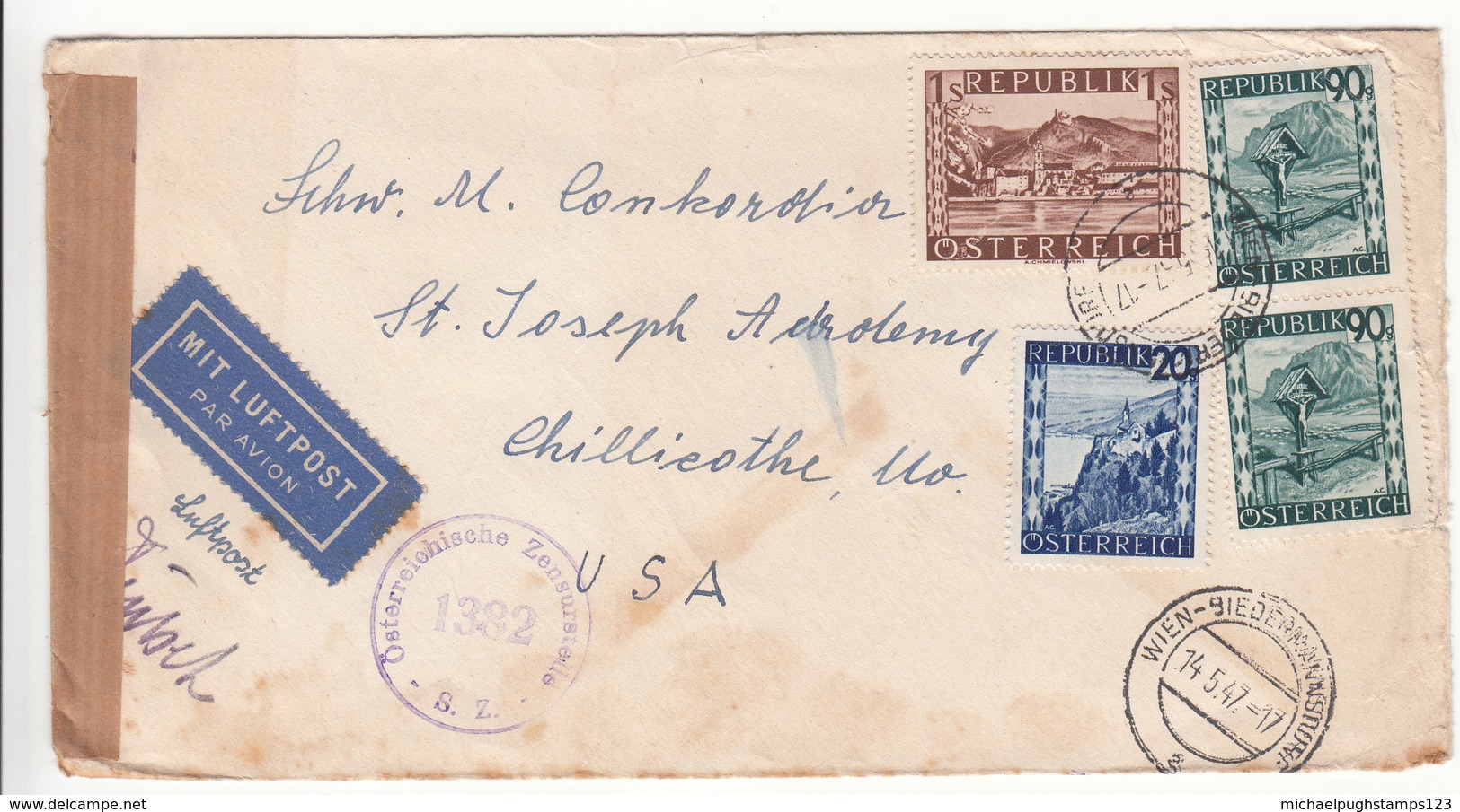 Austria / Airmail / Censorship / U.S. - Autres & Non Classés