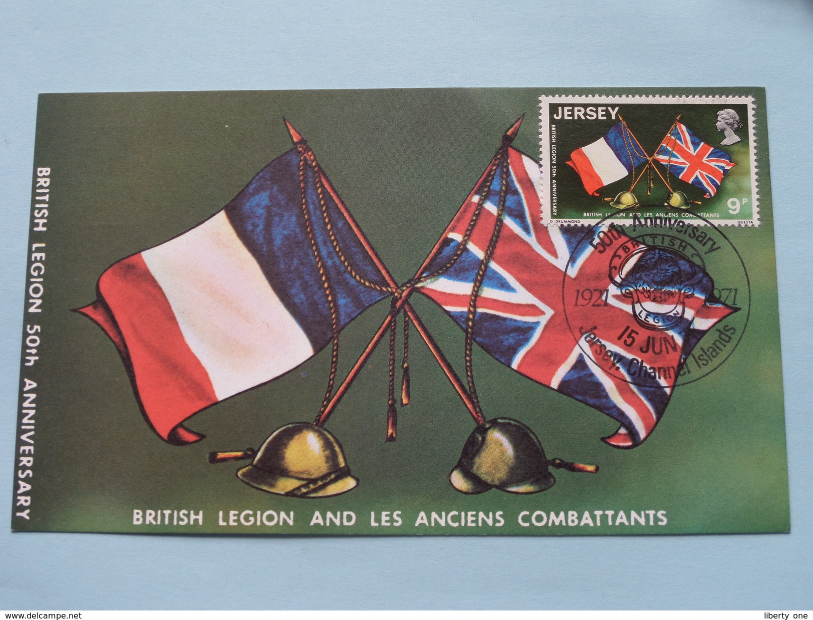 50th Anniversary BRITISH LEGION ( And Les Anciens Combattants ) 1971 ( Zie Foto ) ! - Jersey