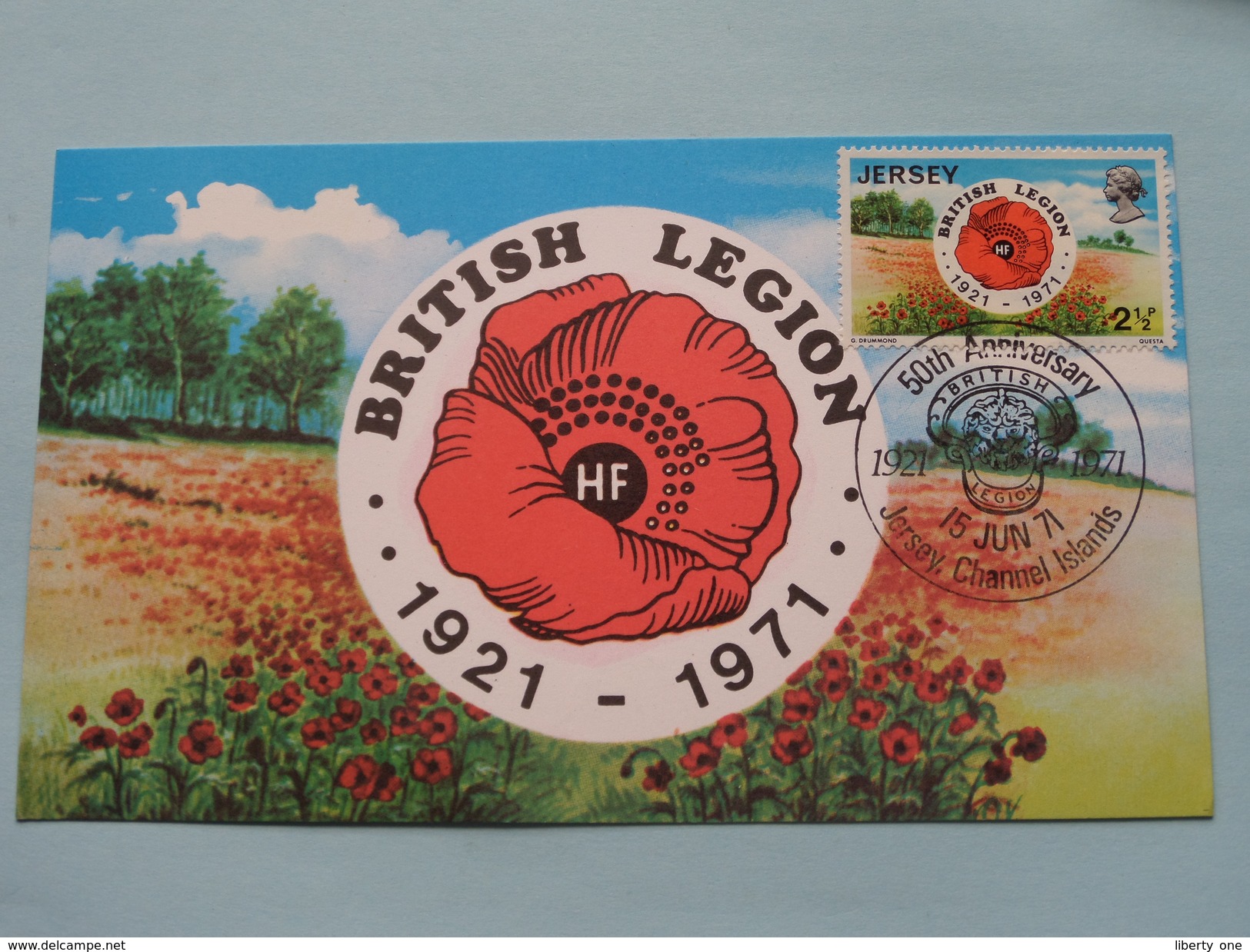 50th Anniversary BRITISH LEGION ( 1921 - 1971 ) 1971 ( Zie Foto ) ! - Jersey