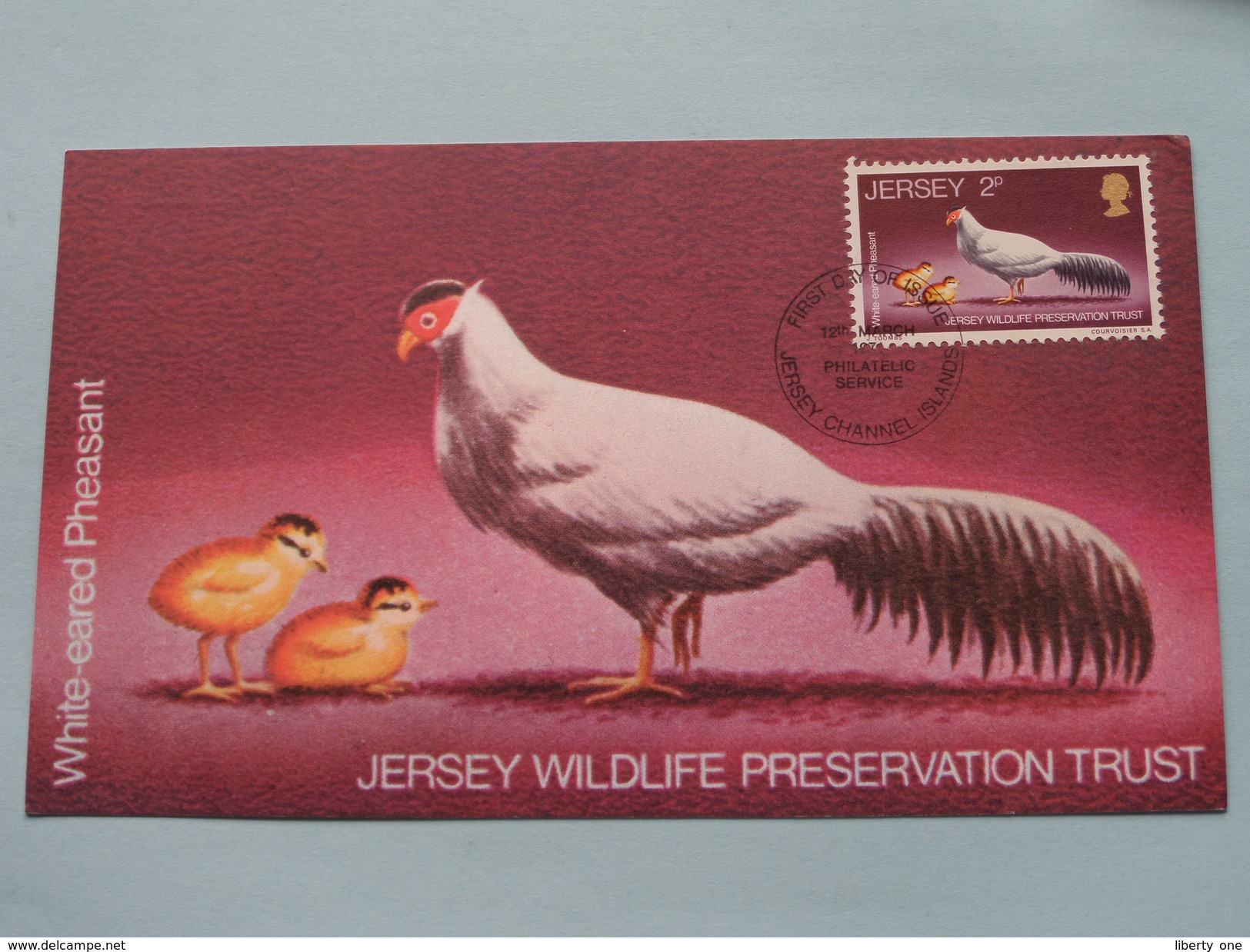 WILDLIFE White-eared Pheasant ( Philatelic) 1971 ( Zie Foto ) ! - Jersey