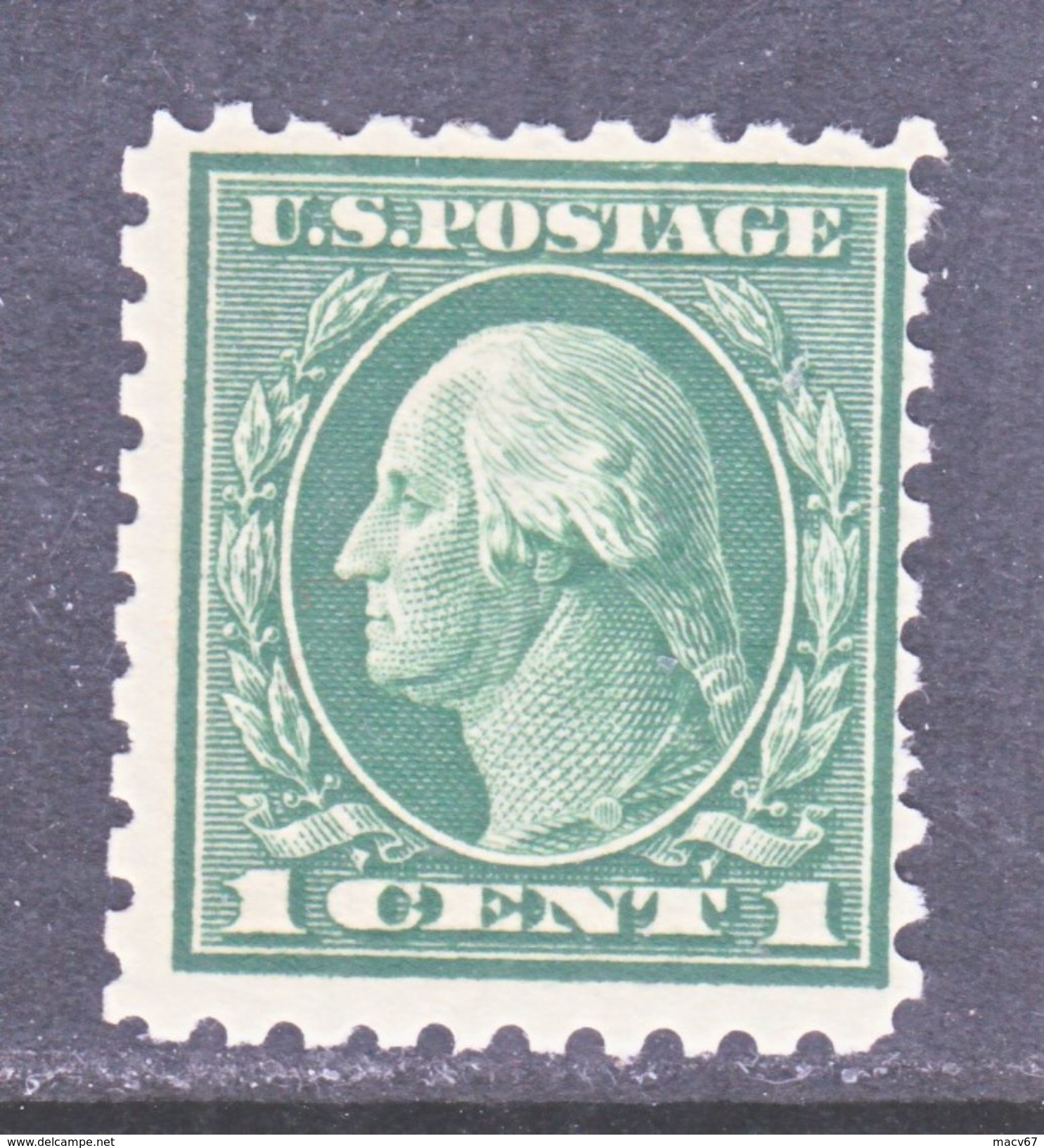 U.S. 424  **    Perf.  10  Flat  Press  1914 Issue  Single Line  Wmk.  190 - Ongebruikt