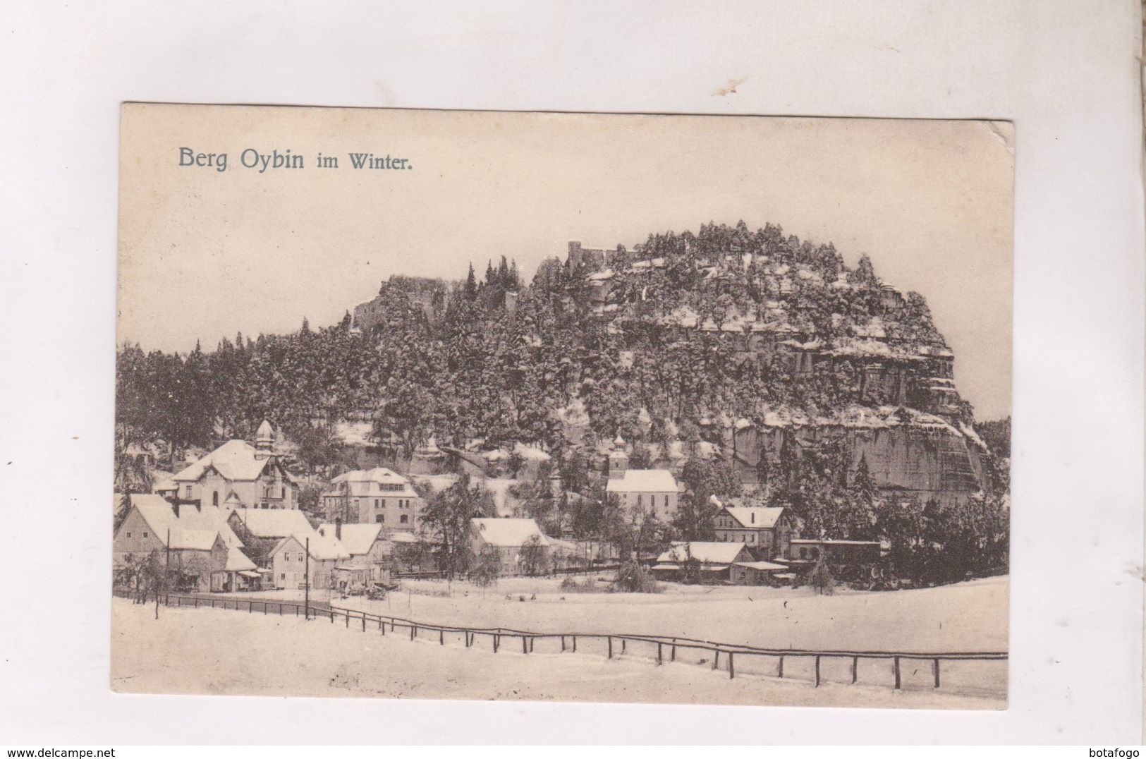 CPA BERG OYBIN IN WINTER En 1911!(voir Timbre) - Oybin