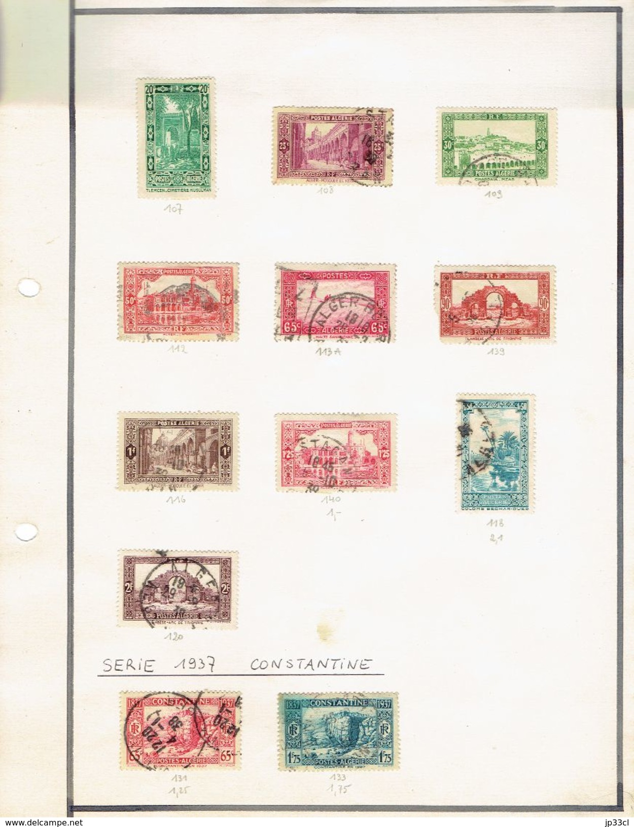 Petite Collection De 60 Timbres D'Algérie (toutes Dates) Oblitérés (5 Scans) - Collections, Lots & Séries