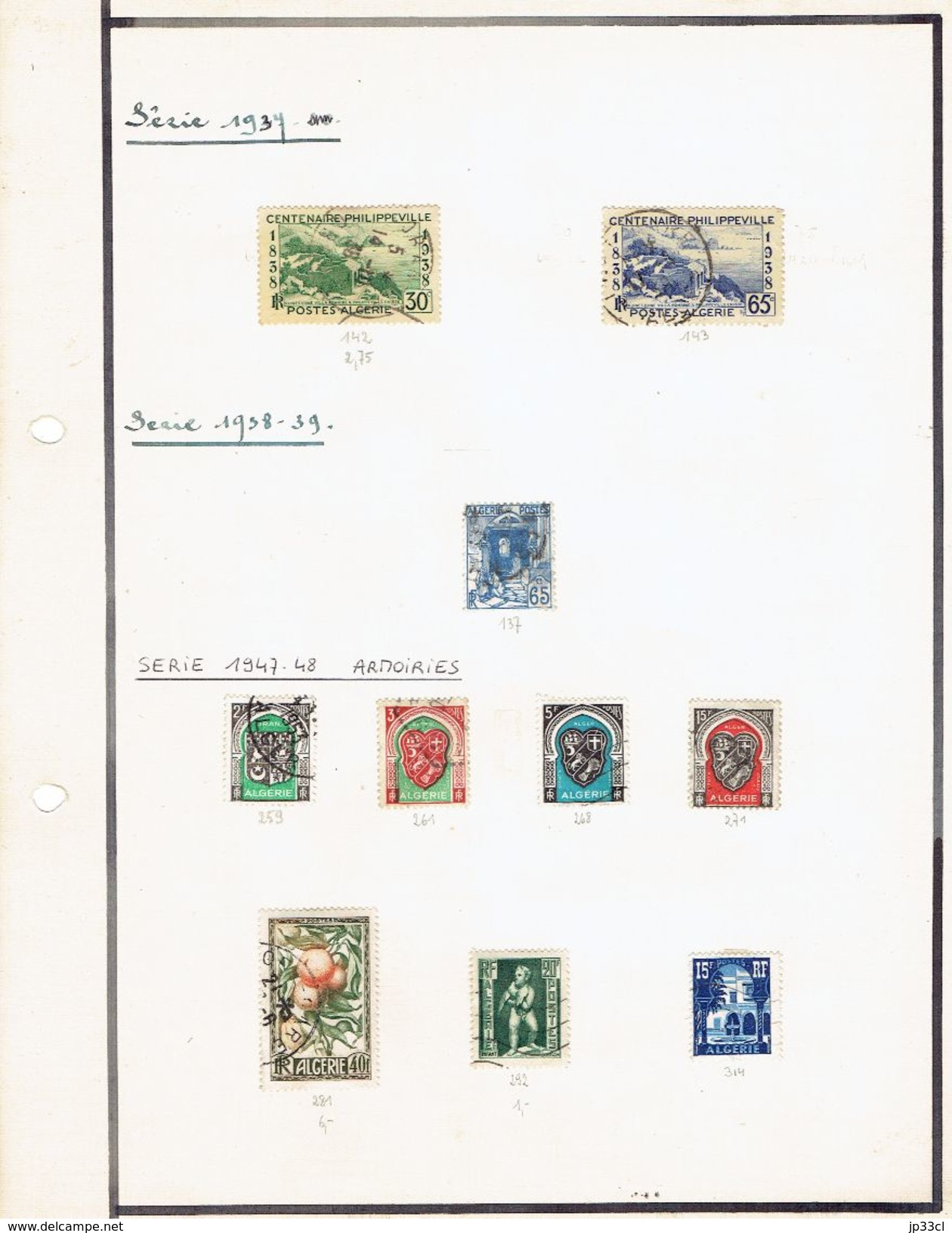 Petite Collection De 60 Timbres D'Algérie (toutes Dates) Oblitérés (5 Scans) - Collections, Lots & Series