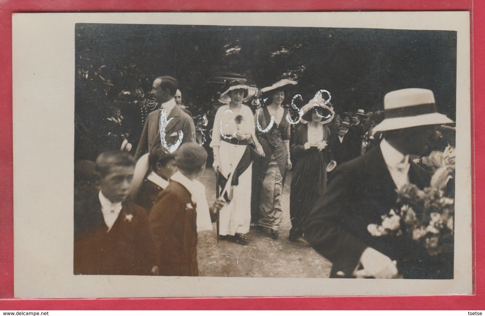 Beaumont - La Joyeuse Entrée... Juin 1913 - Princesse Philippe De Caraman-Chimay ... Carte Photo - 1  ( Voir Verso ) - Beaumont