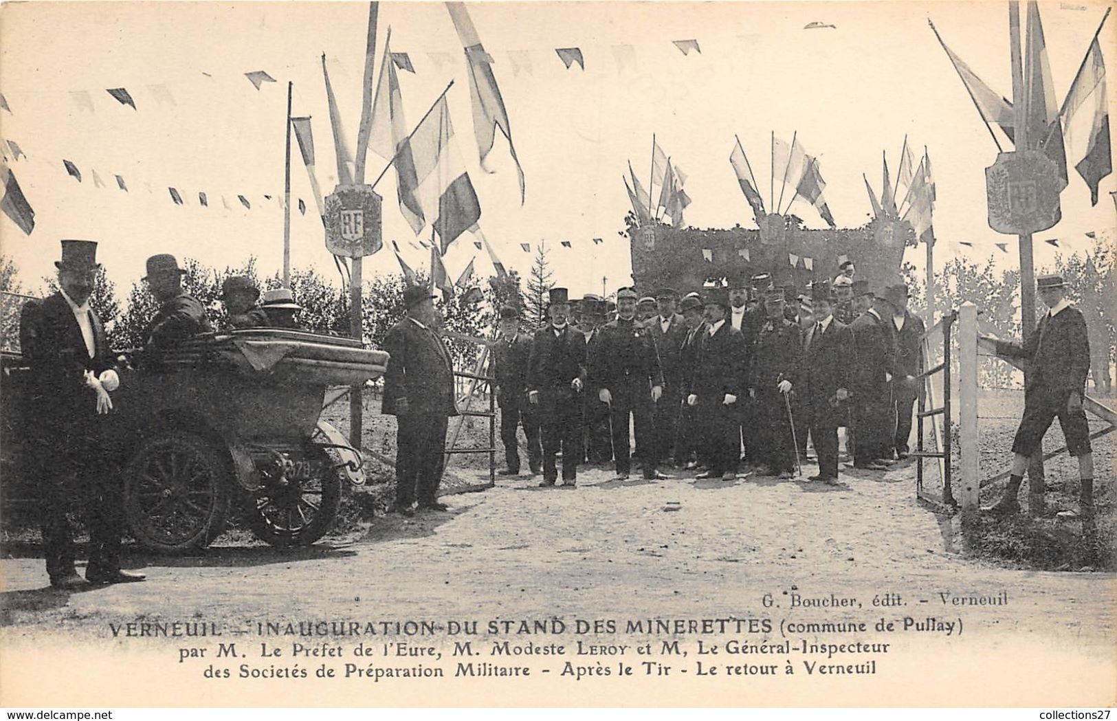 27-VERMEUIL-SUR-AVRE- INAUGURATION DU TAND DES MINERETTES, PAR Mr LE PREFFET DE L'EURE M. MODESTE LEROY - Verneuil-sur-Avre