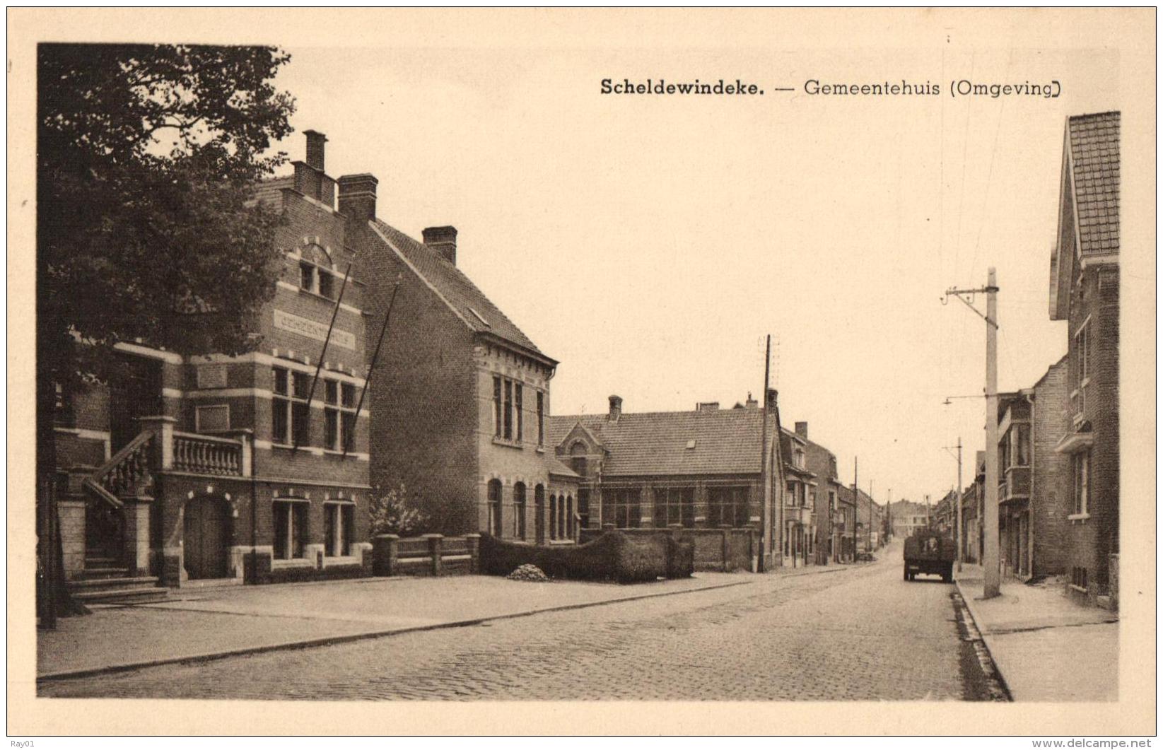 BELGIQUE - FLANDRE ORIENTALE - OOSTERZELE - SCHELDEWINDEKE -  Gemeentehuis (Omgeving) - (maison Communale). - Oosterzele