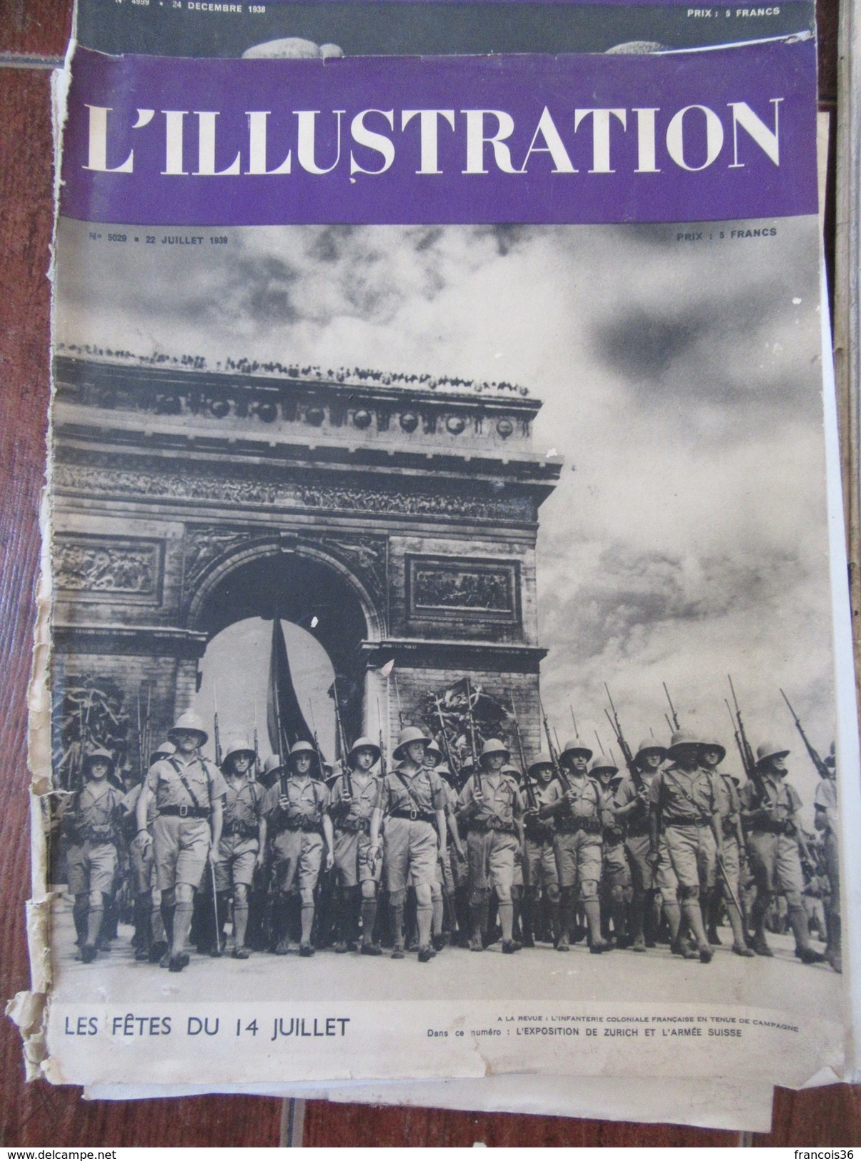 Lot De 8 REVUES Du Journal L'ILLUSTRATION De 1938 Et 1939 Et 2 REVUES LE MONDE ILLUSTRE 1937 - L'Illustration