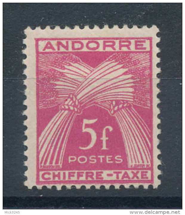 Andorre N°29* Taxe - Oblitérés