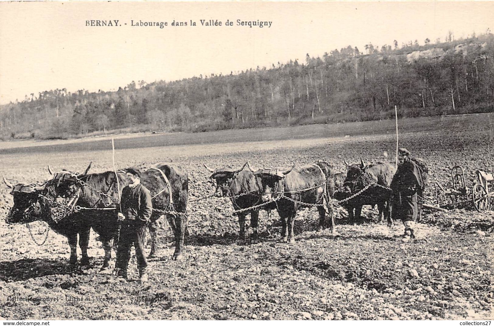 27-BERNAY- LABOURAGE DANS LA VALLEE DE SERQUIGNY - Bernay