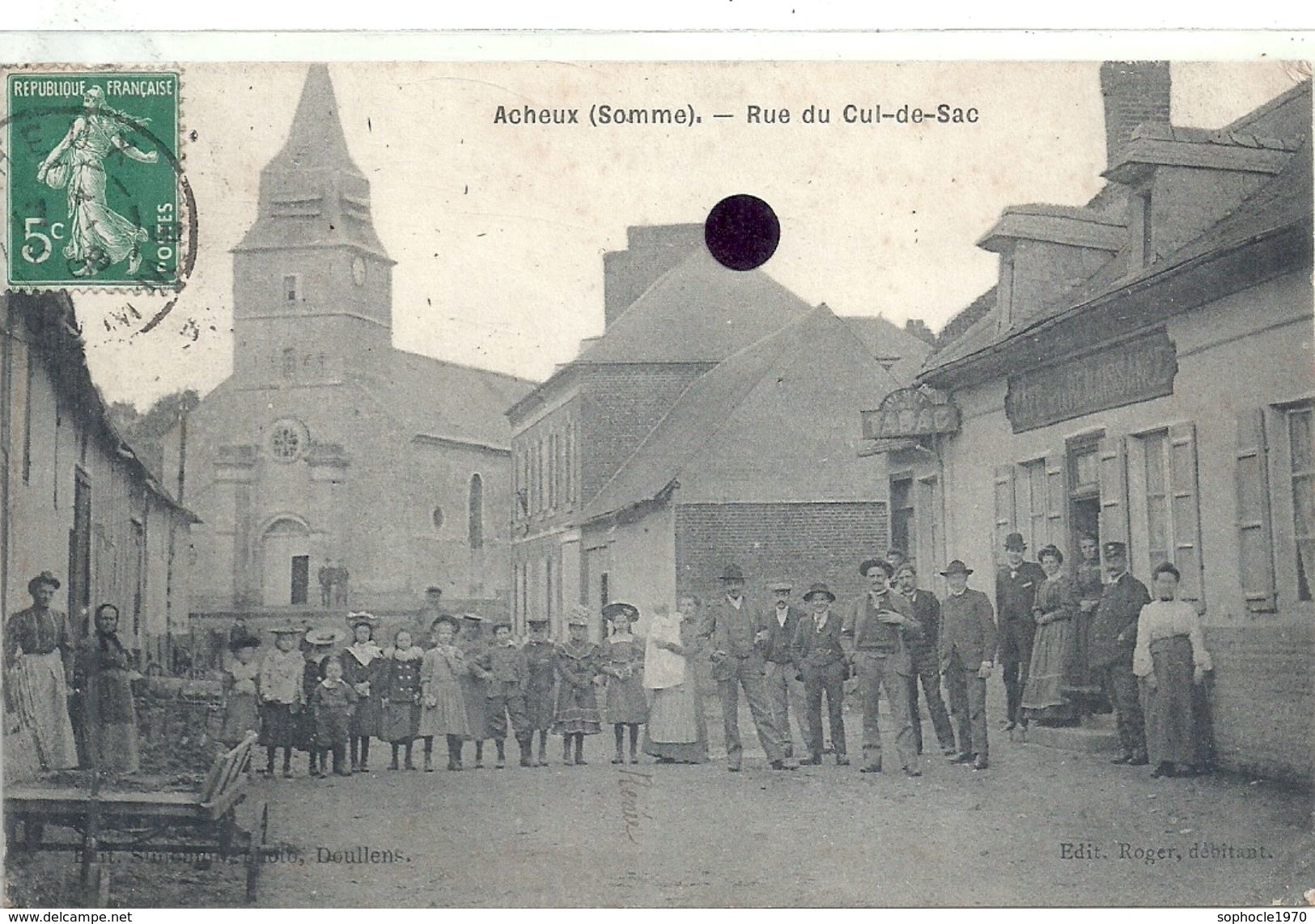 SOMME - 80 - ACHEUX - Rue Du Cul De Sac - Top Animation - Acheux En Amienois