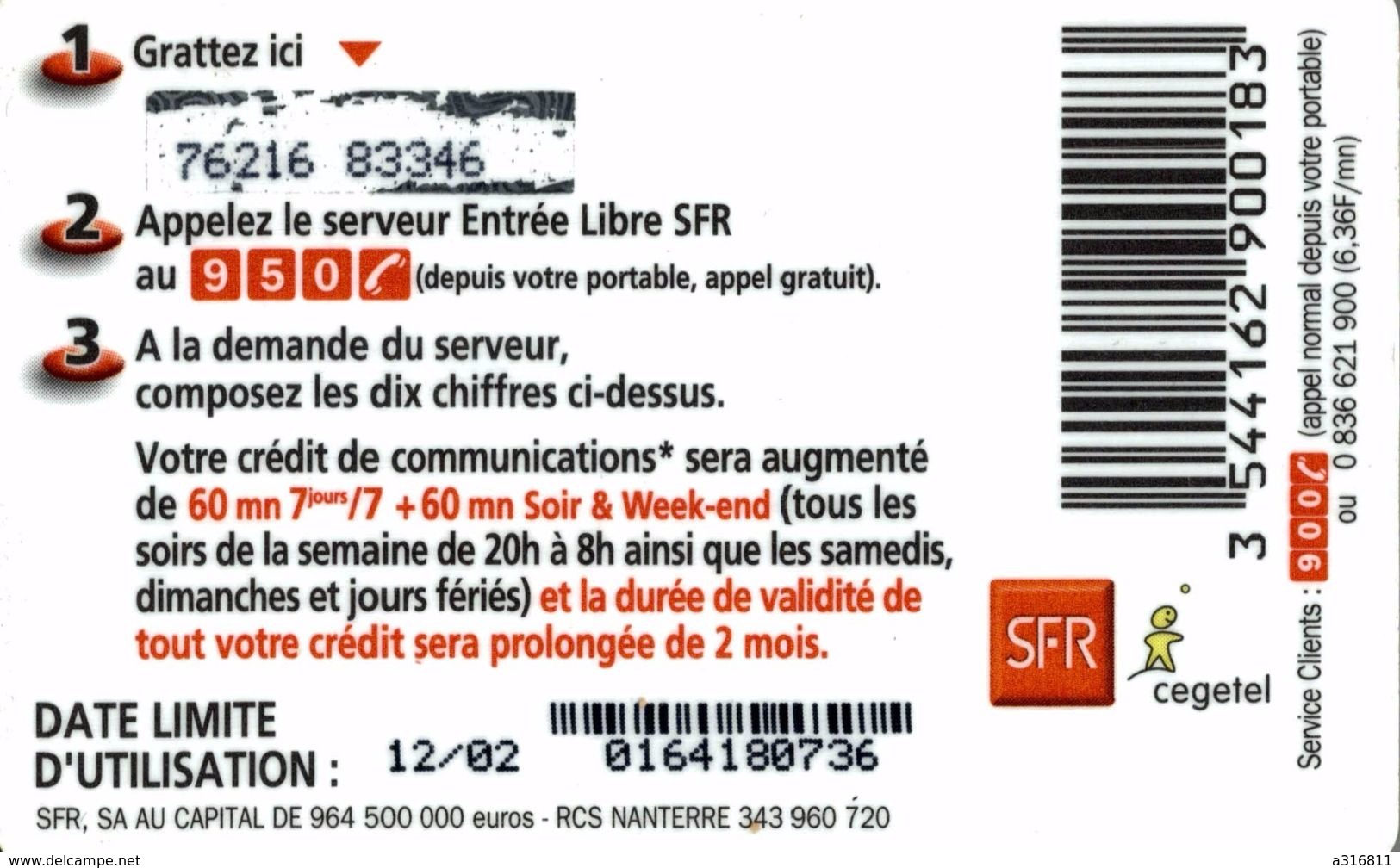 SFR  120 MN - Privées