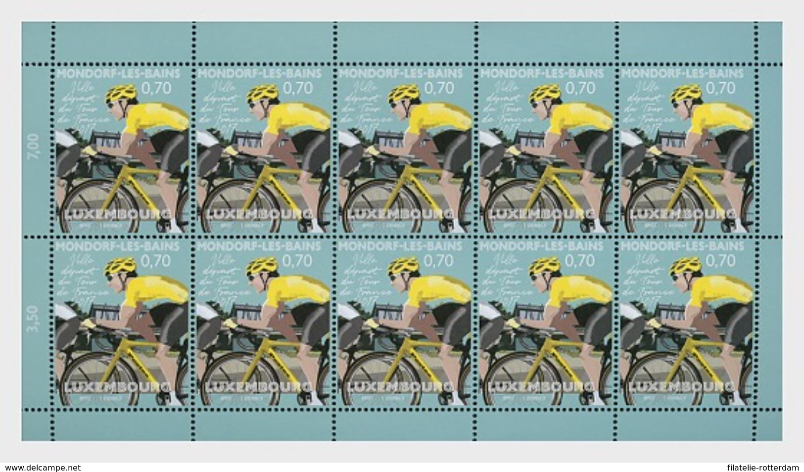 Luxemburg / Luxembourg - Postfris / MNH - Sheet Tour De France 2017 - Nuevos