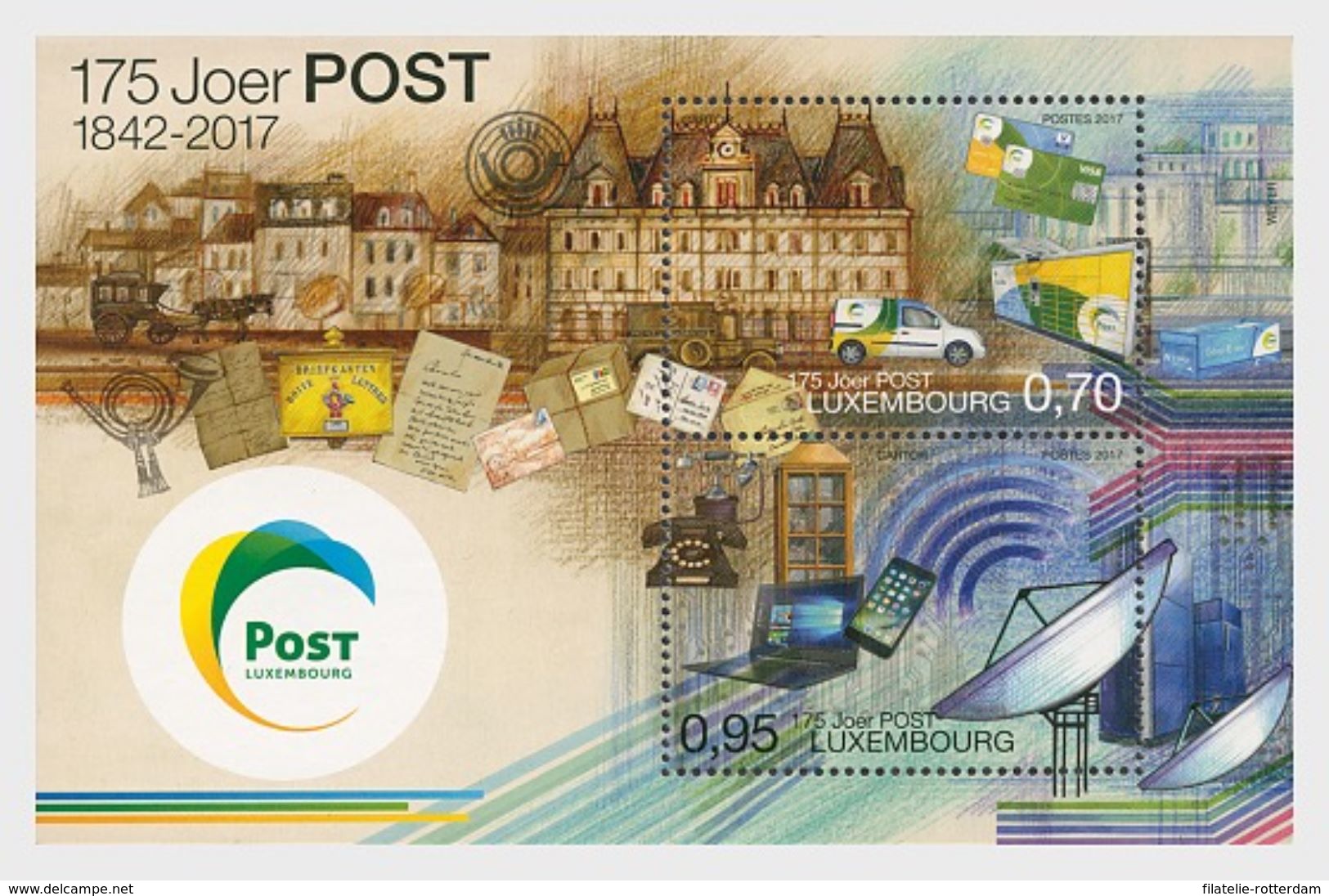 Luxemburg / Luxembourg - Postfris / MNH - Sheet 175 Jaar Post In Luxemburg 2017 - Ungebraucht