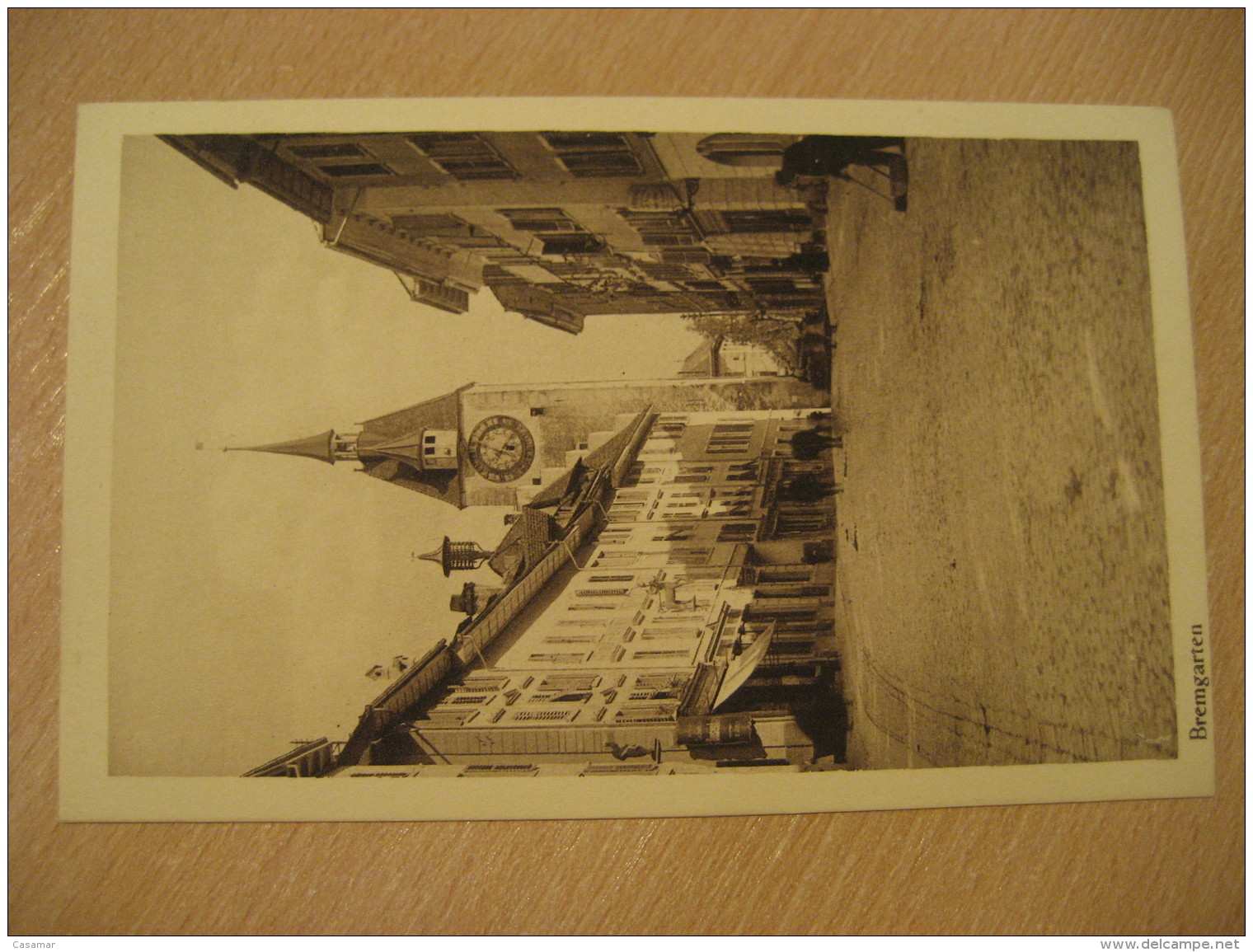 BREMGARTEN Clock Tower Post Card Aargau Argovia Switzerland - Bremgarten