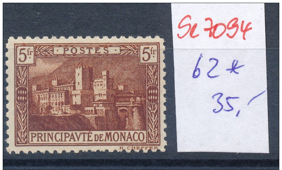 Monaco Nr.   62  *  ( Se7094  ) Siehe Scan ! - Nuovi