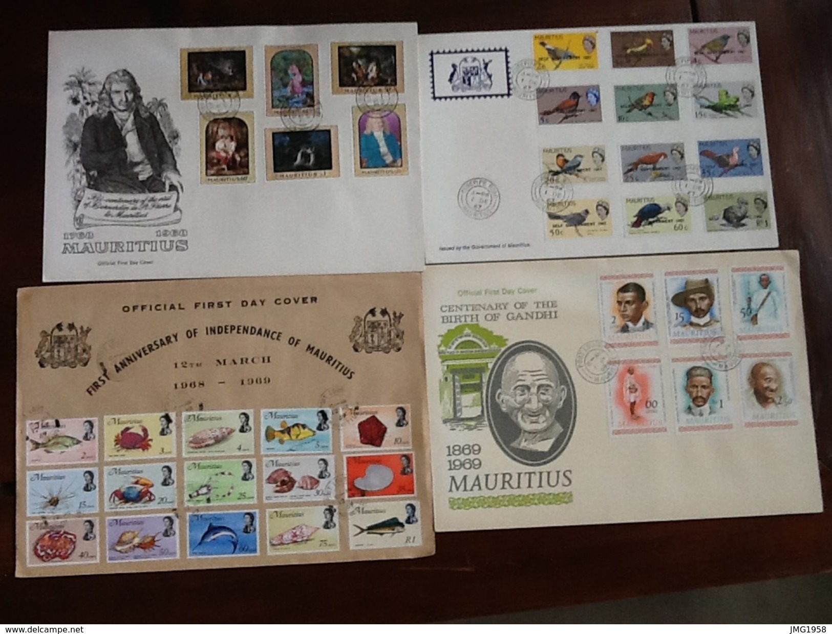 5 ENVELOPPES FIRST DAY COVER MAURITIUS - Maurice (1968-...)