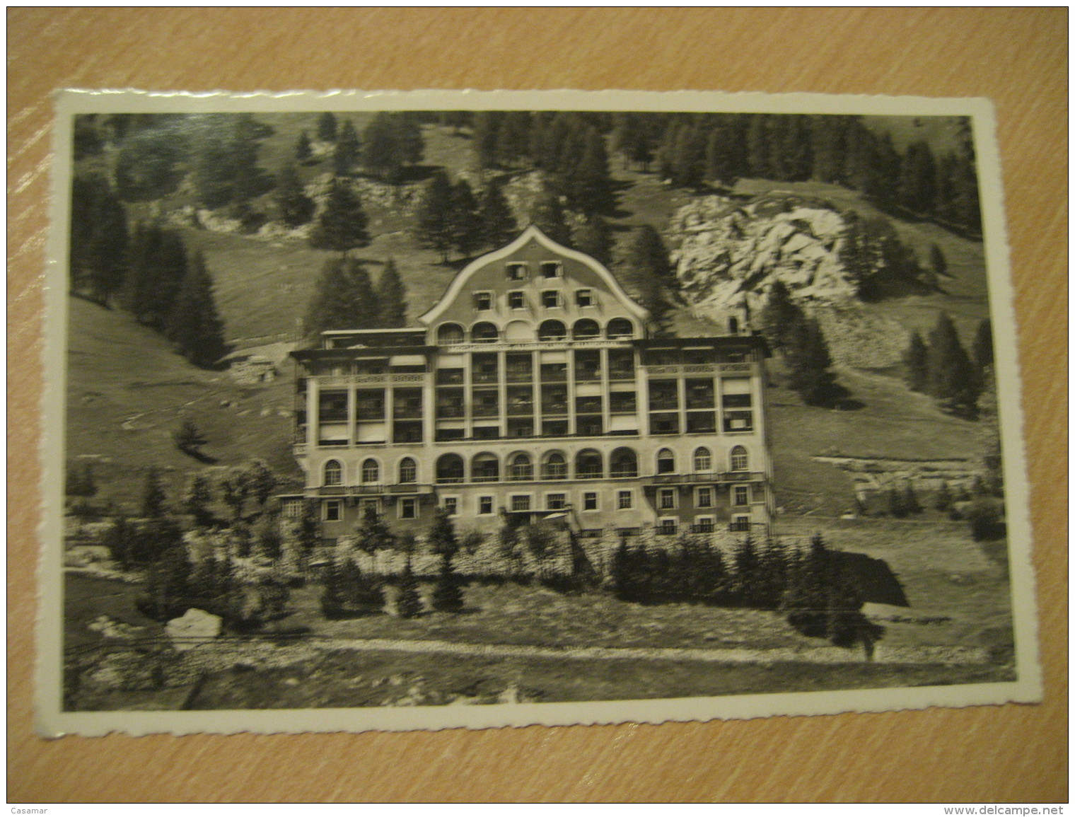 DAVOS Hochgebirgs Augenklinik Clinic Guardaval Dorf 1950 To Stockholm Sweden Post Card Grisons GRAUBUNDEN Switzerland - Guarda