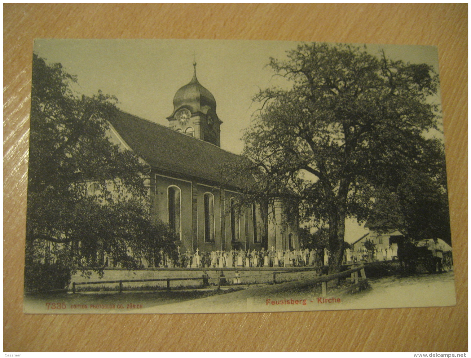 FEUSISBERG Kirche Church Post Card SCHWYZ Switzerland - Feusisberg