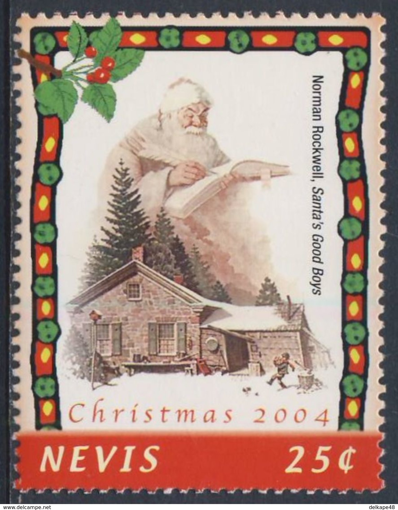 Nevis 2004 Mi 2008 ** "Santa's Good Boys" By Norman Rockwell (1894-1978) Painter + Illustrator / Maler - Andere & Zonder Classificatie