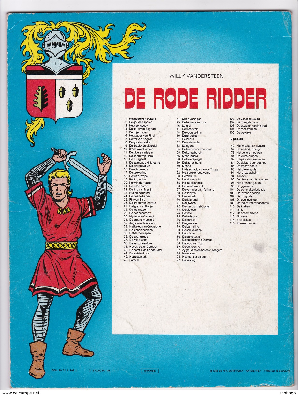 De Rode Ridder :  Nr 55 De Koraalburcht ( 1986 ) - Rode Ridder, De