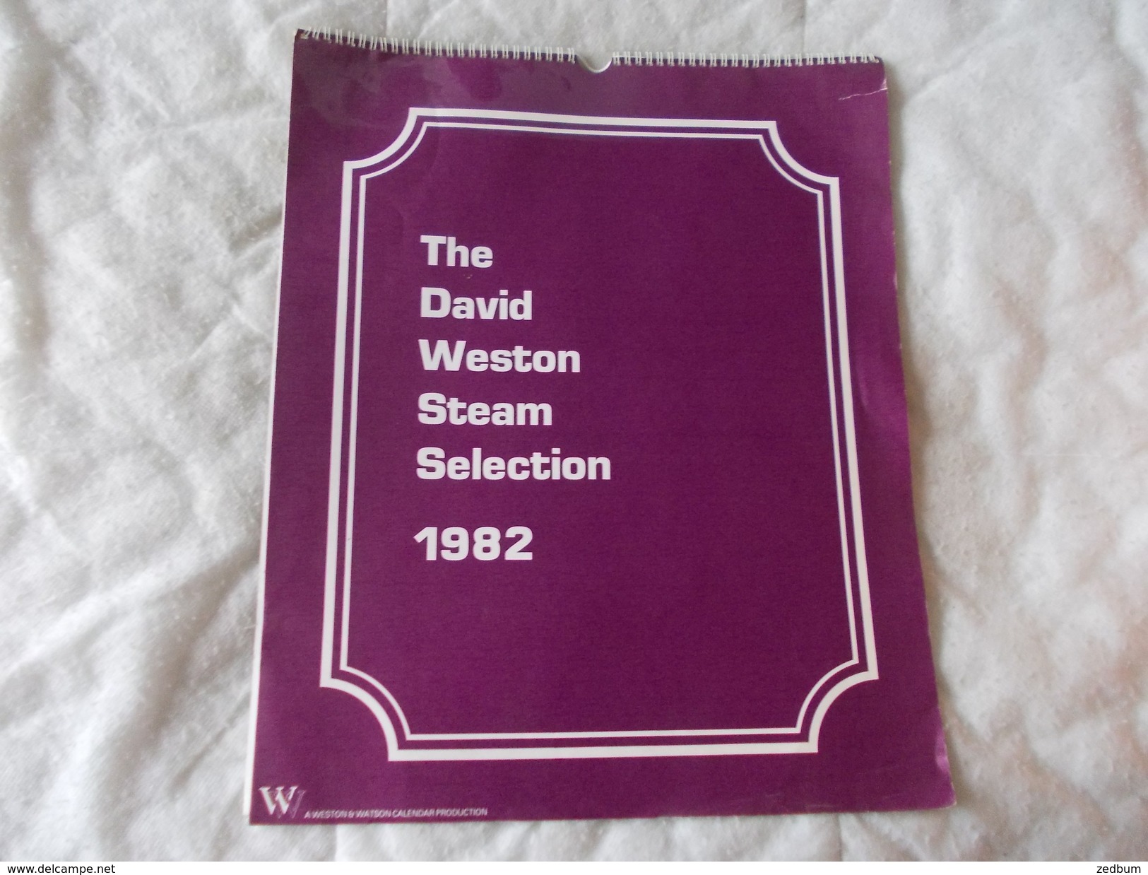 Calendrier Calendar The David Weston Steam Selection 1982 Chemin De Fer Train - Andere & Zonder Classificatie