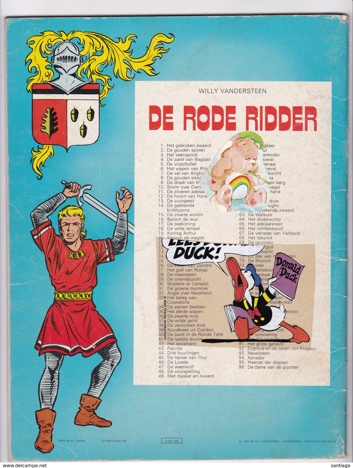 De Rode Ridder :  Nr 96  De Dame Van De Poorten ( 1981 ) - Rode Ridder, De