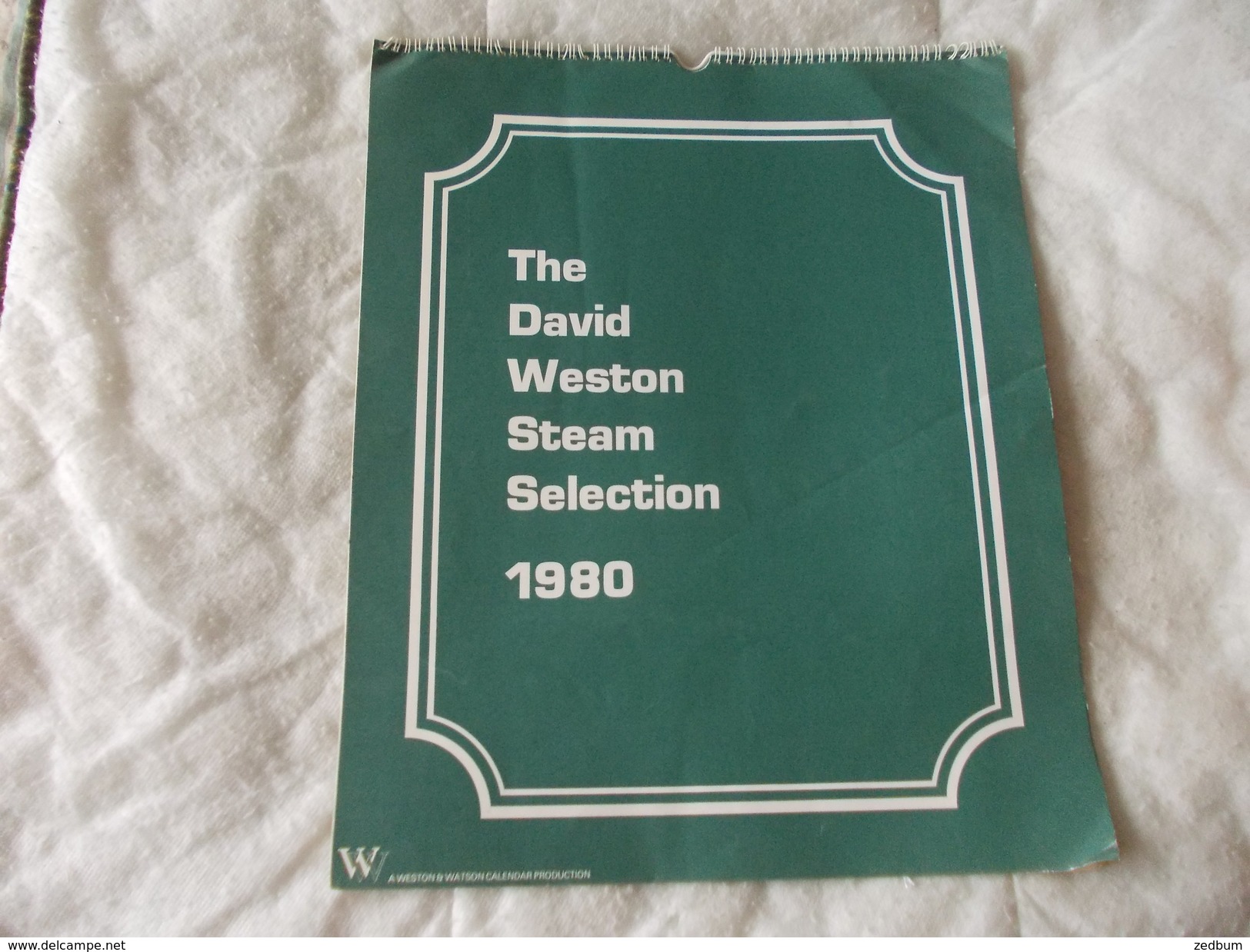 Calendrier Calendar The David Weston Steam Selection 1980 Chemin De Fer Train - Andere & Zonder Classificatie