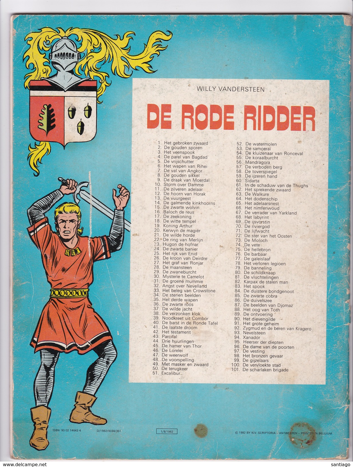 De Rode Ridder :  Nr 101 De Scharlaken Brigade  (1982 ) - Rode Ridder, De