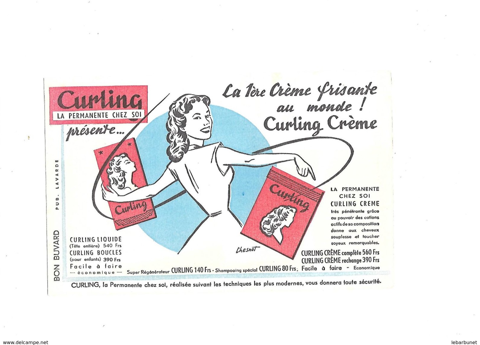 Buvard  Crème Frisante Curling - C