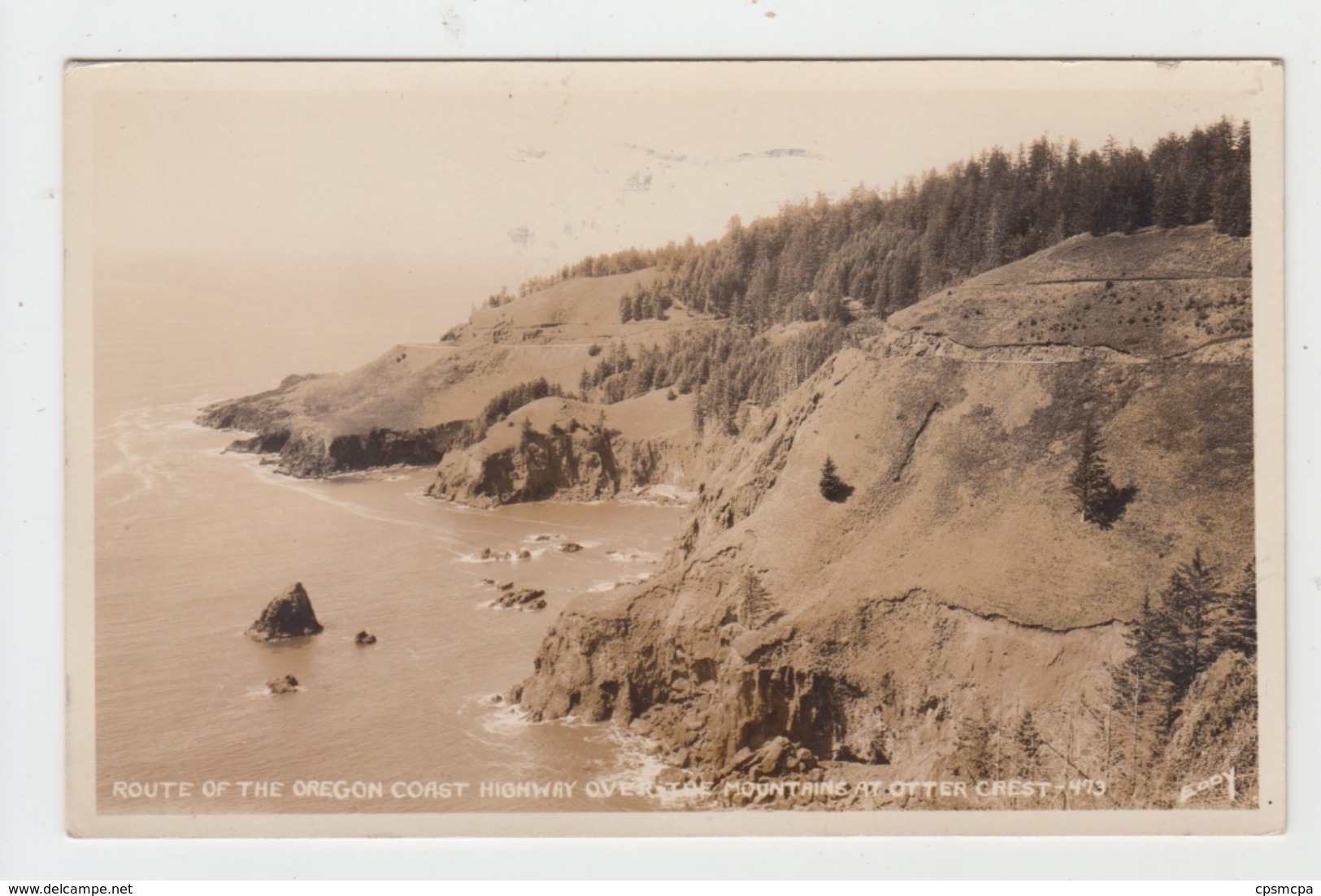 ROUTE OF THE OREGON COAST HIGHWAY OVER THE MOUNTAINS AT OTTER CREST - Autres & Non Classés