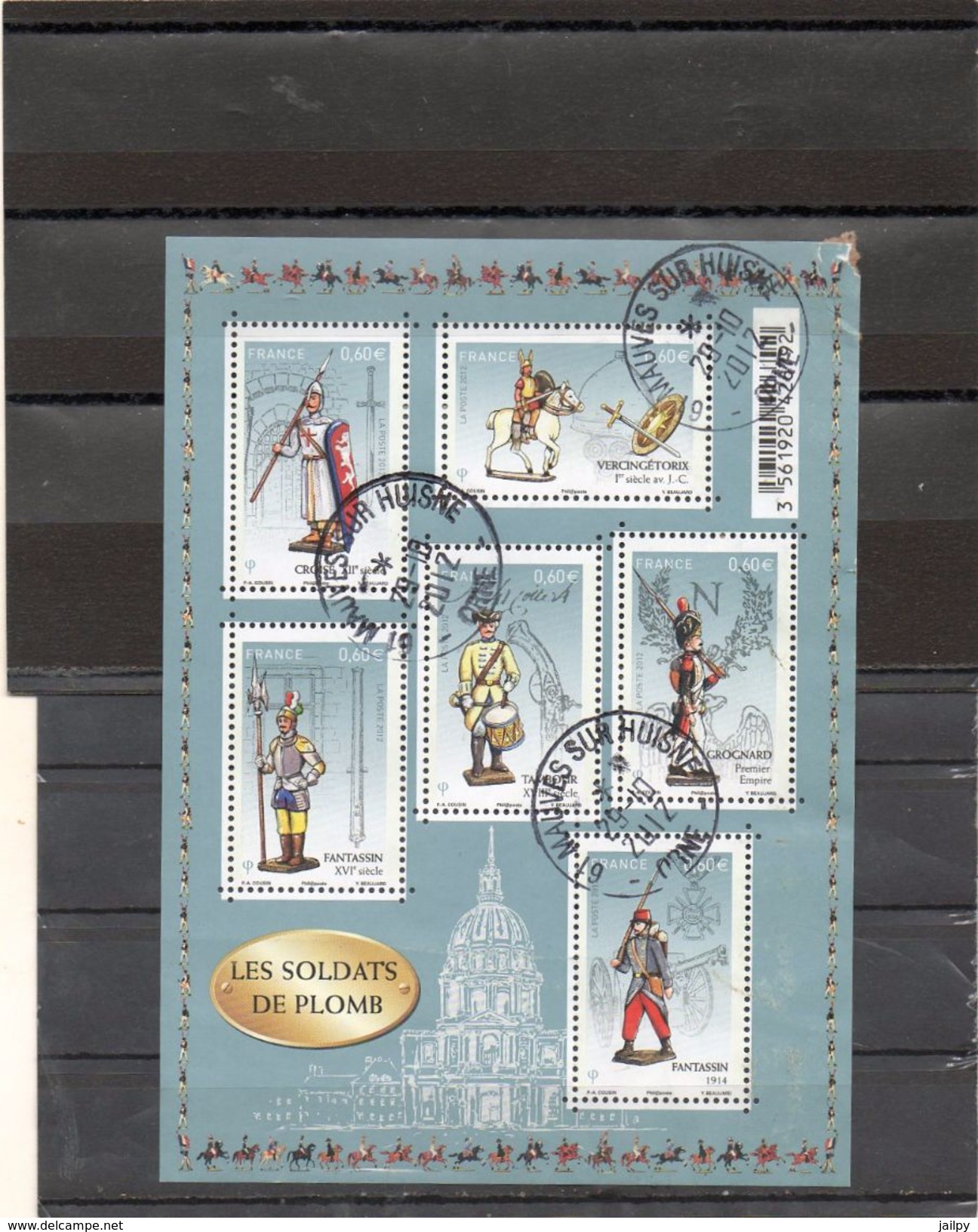 FRANCE   Feuillet De 6 Timbres 0,60 €    2012    Y&T: F4665   Abîmé En Haut à Gauche    Oblitéré - Used