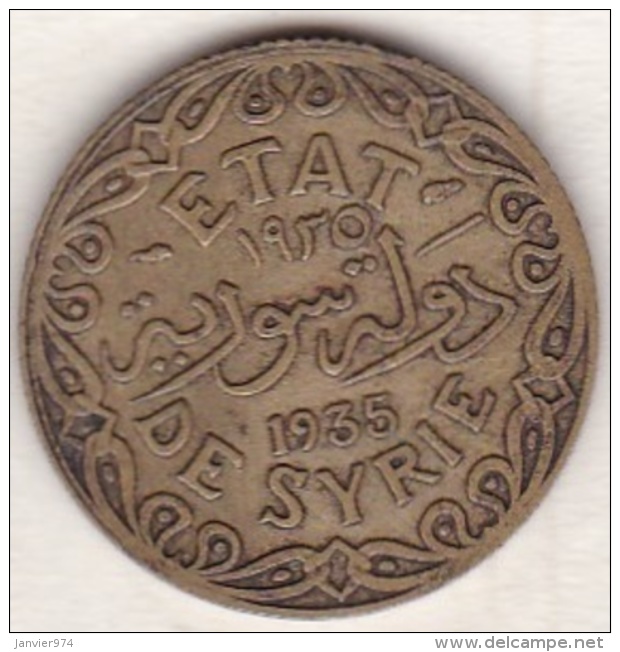 ETAT DE SYRIE . 5 PIASTRES 1935 AILE - Syria