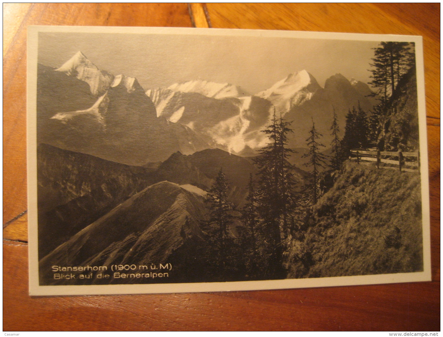 STANSERHORN Blick Auf Die Berneralpen Mountain Mountains Post Card NIDWALDEN Switzerland - Stans