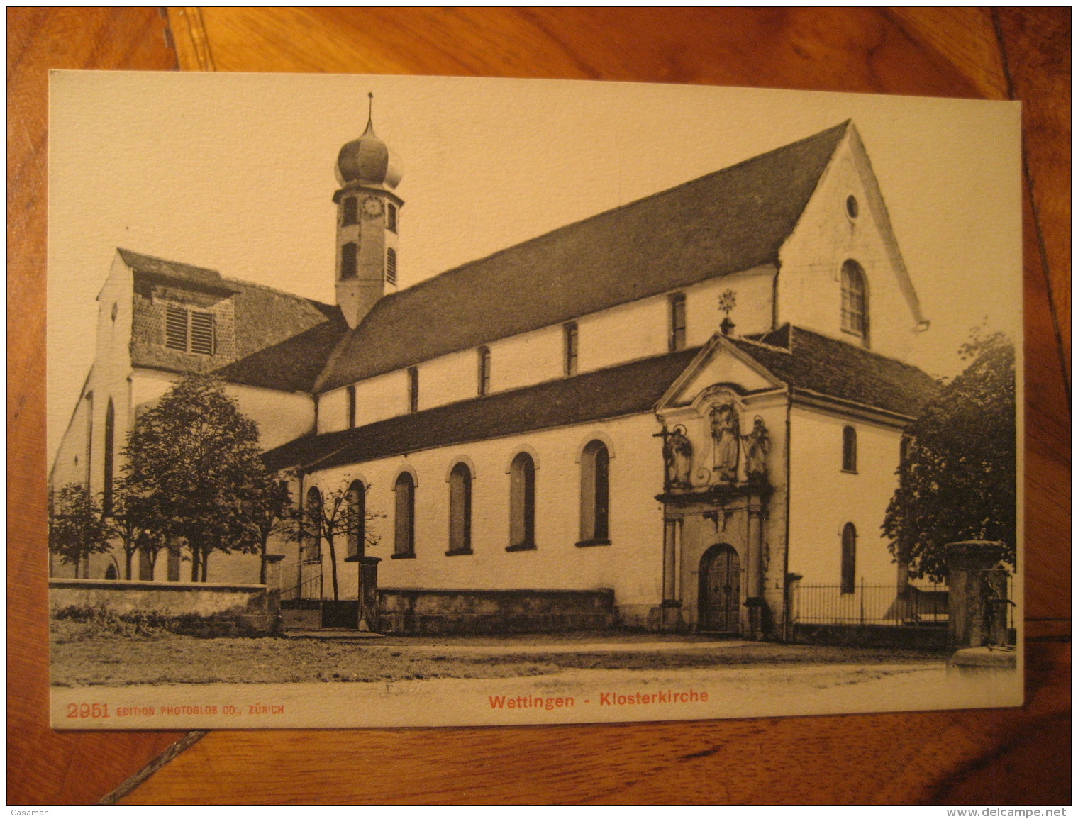 WETTINGEN Kiosterkirche Church Post Card AARGAU Argovia Switzerland - Wettingen