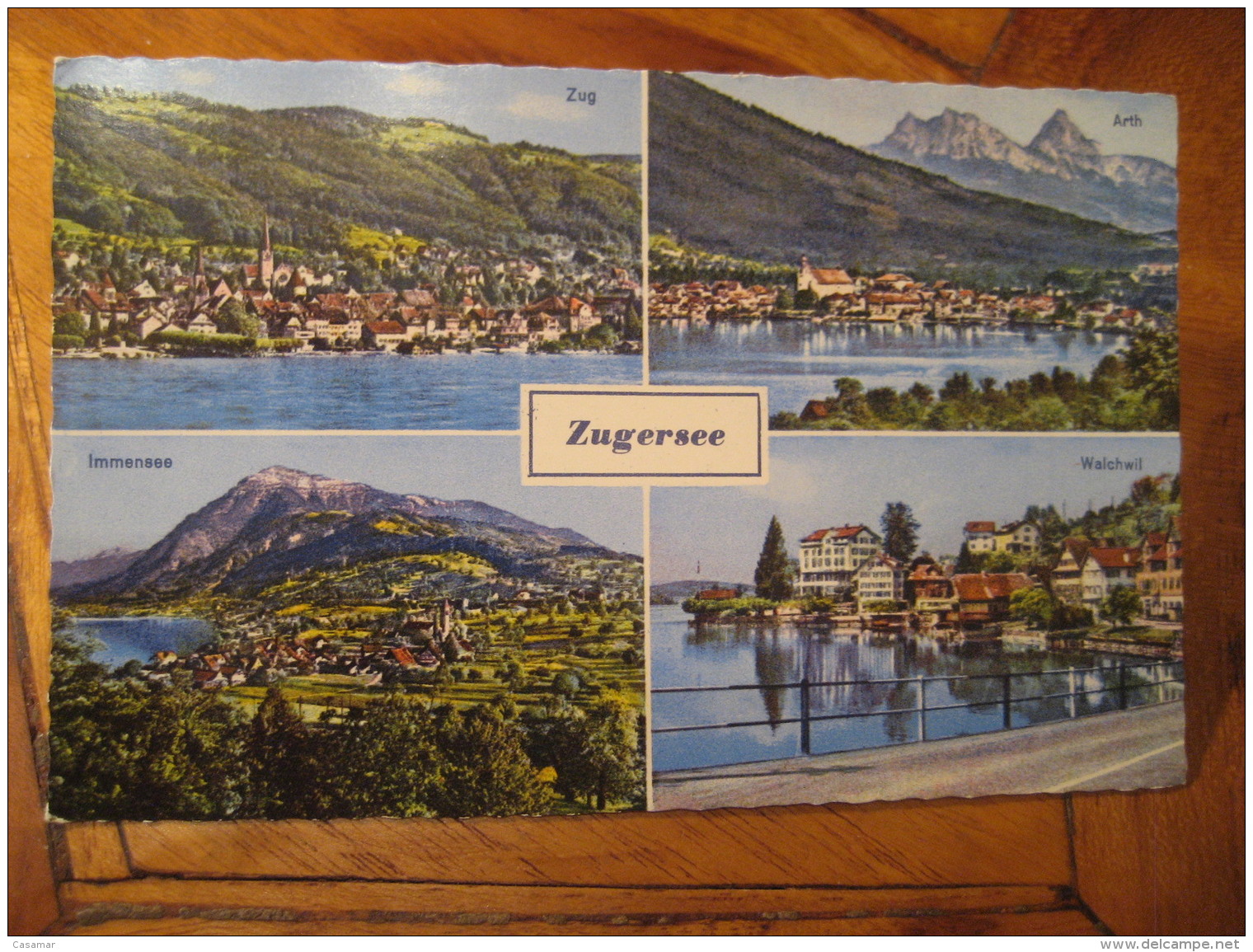 ZUGERSEE Zuger See Lake Arth Alchwill Immensee Post Card ZUG Switzerland - Zoug
