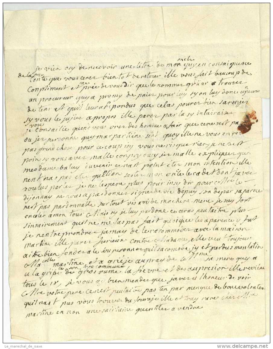 GUERRE DE SEPT ANS &ndash; 1762 Lettre Pour L'armee De Condé Bagé Ain 1762 Macon Du Rouvray Bricqueville Castries - Legerstempels (voor 1900)