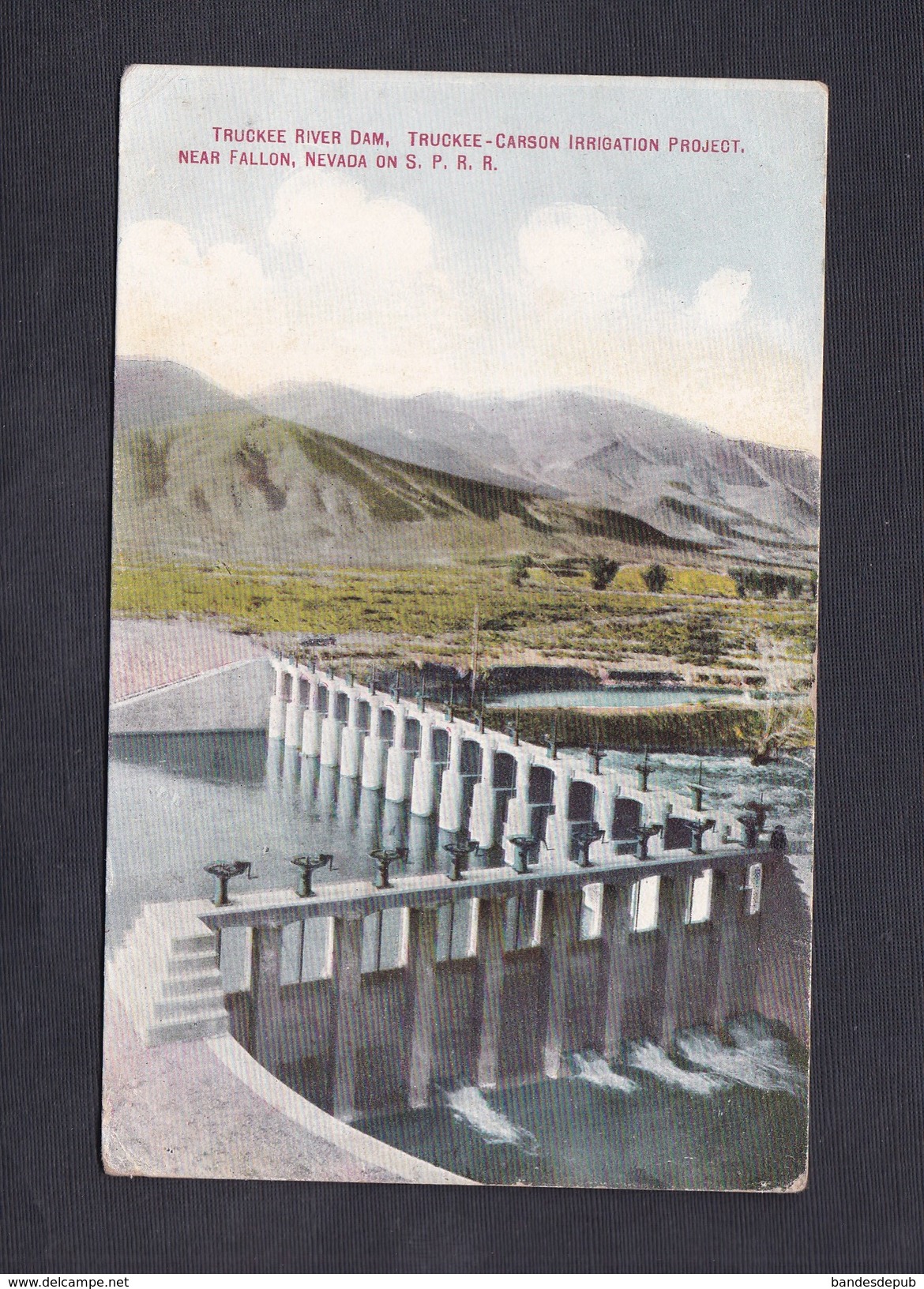 USA NV Truckee River Dam - Truckee Carson Irrigation Project - Near Fallon Nevada On S.P.R.R. ( Barrage ) - Autres & Non Classés