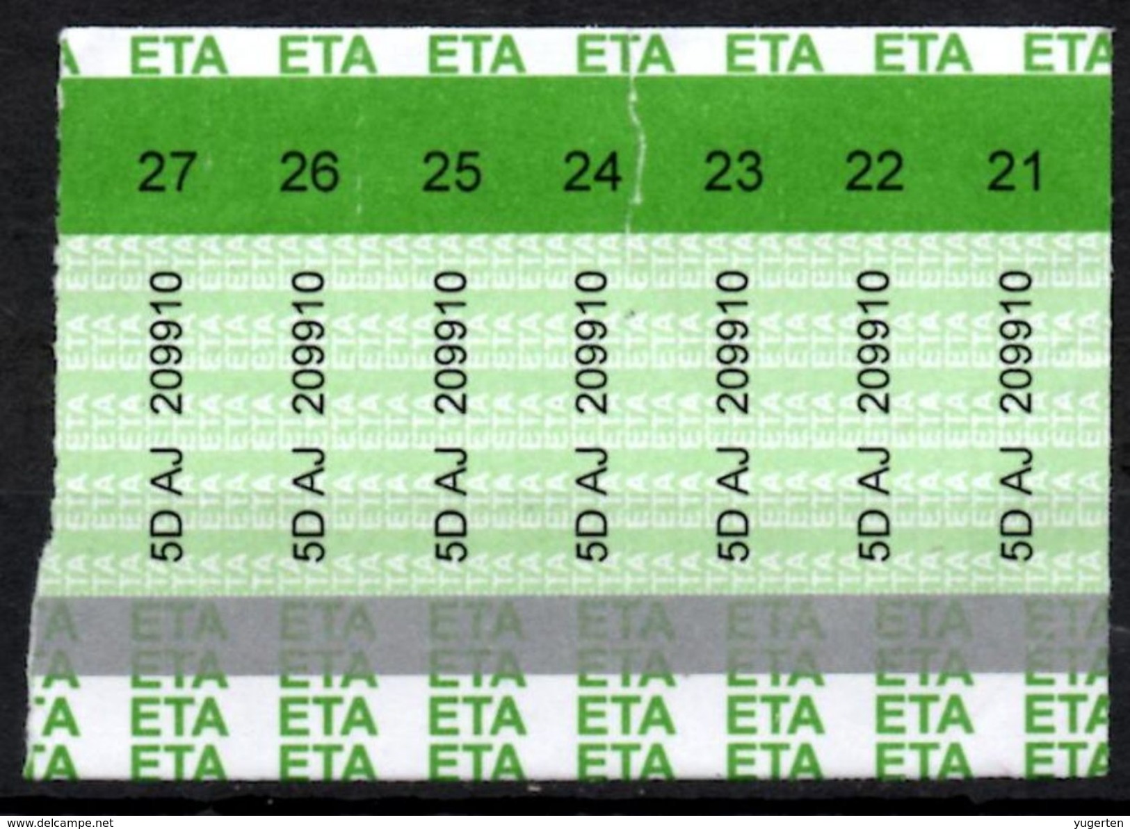 Algeria - Ticket Transport  Bus ETA Annaba Billete De Autobús Biglietto Dell'autobus Tickets Biglietti - Welt