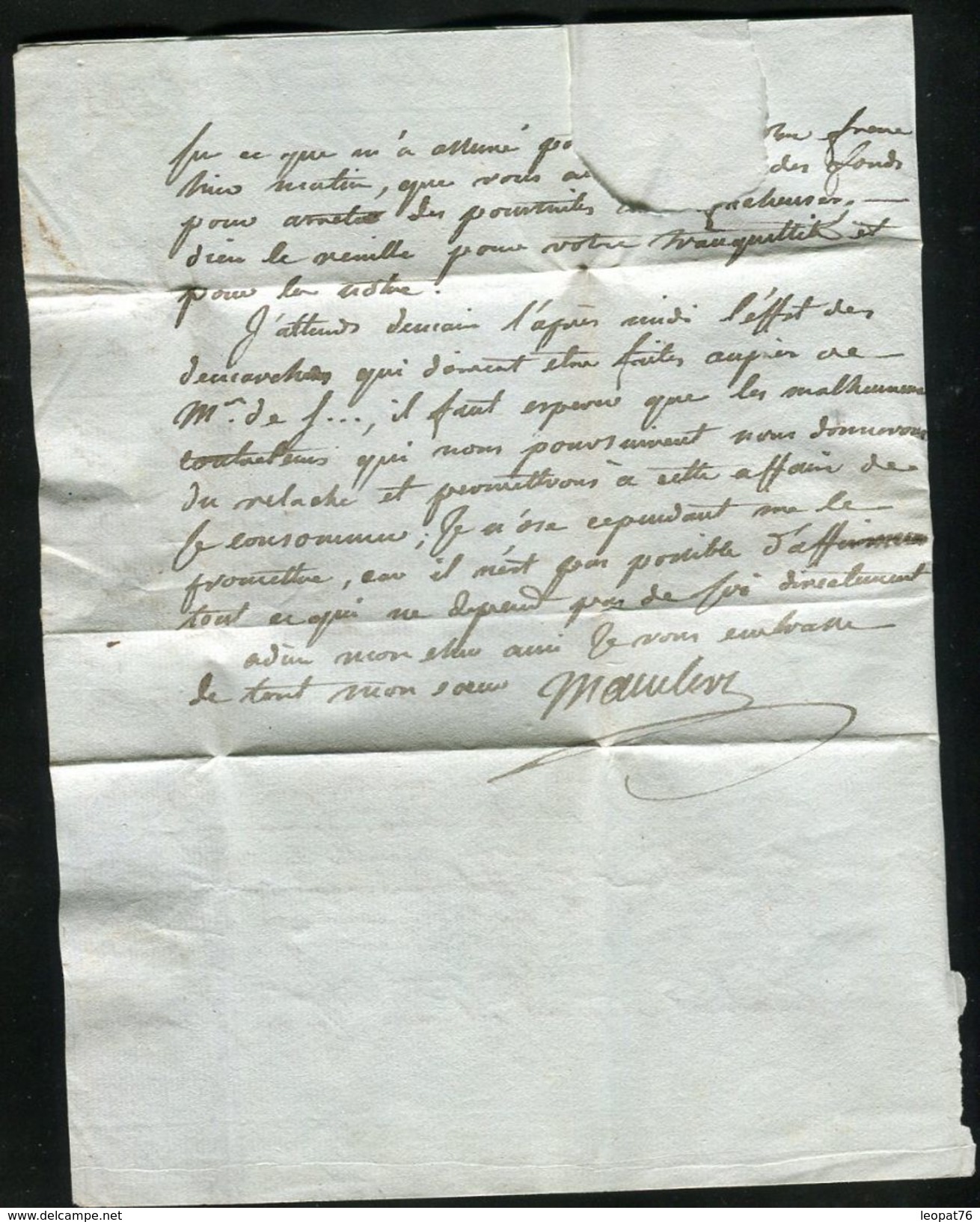 France - Lettre Avec Texte De Paris Pour Paris En 1785 , Cachets De La Petite Poste De Paris - Ref N 105 - 1701-1800: Vorläufer XVIII