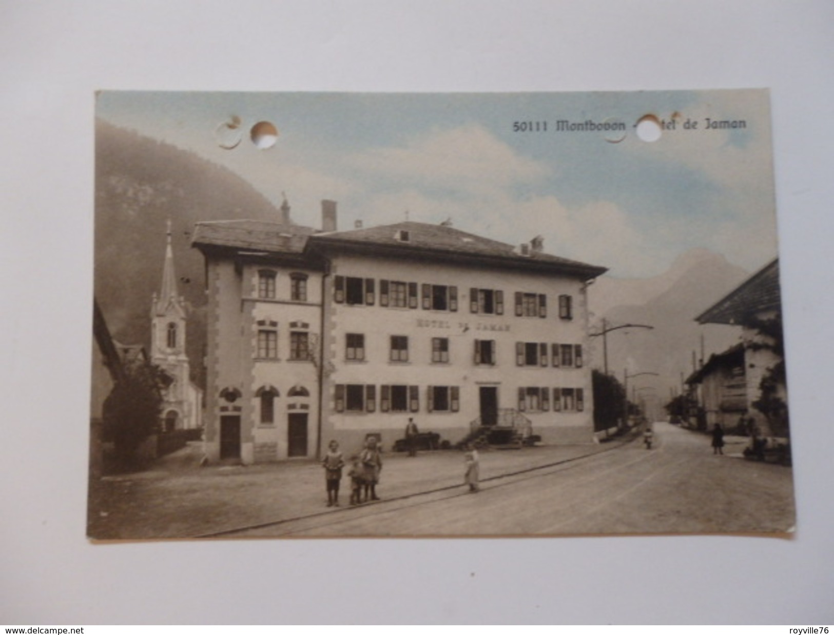 Hôtel De Jaman à Montbovon F. Comba-Pernet, Tenancier. - Montbovon