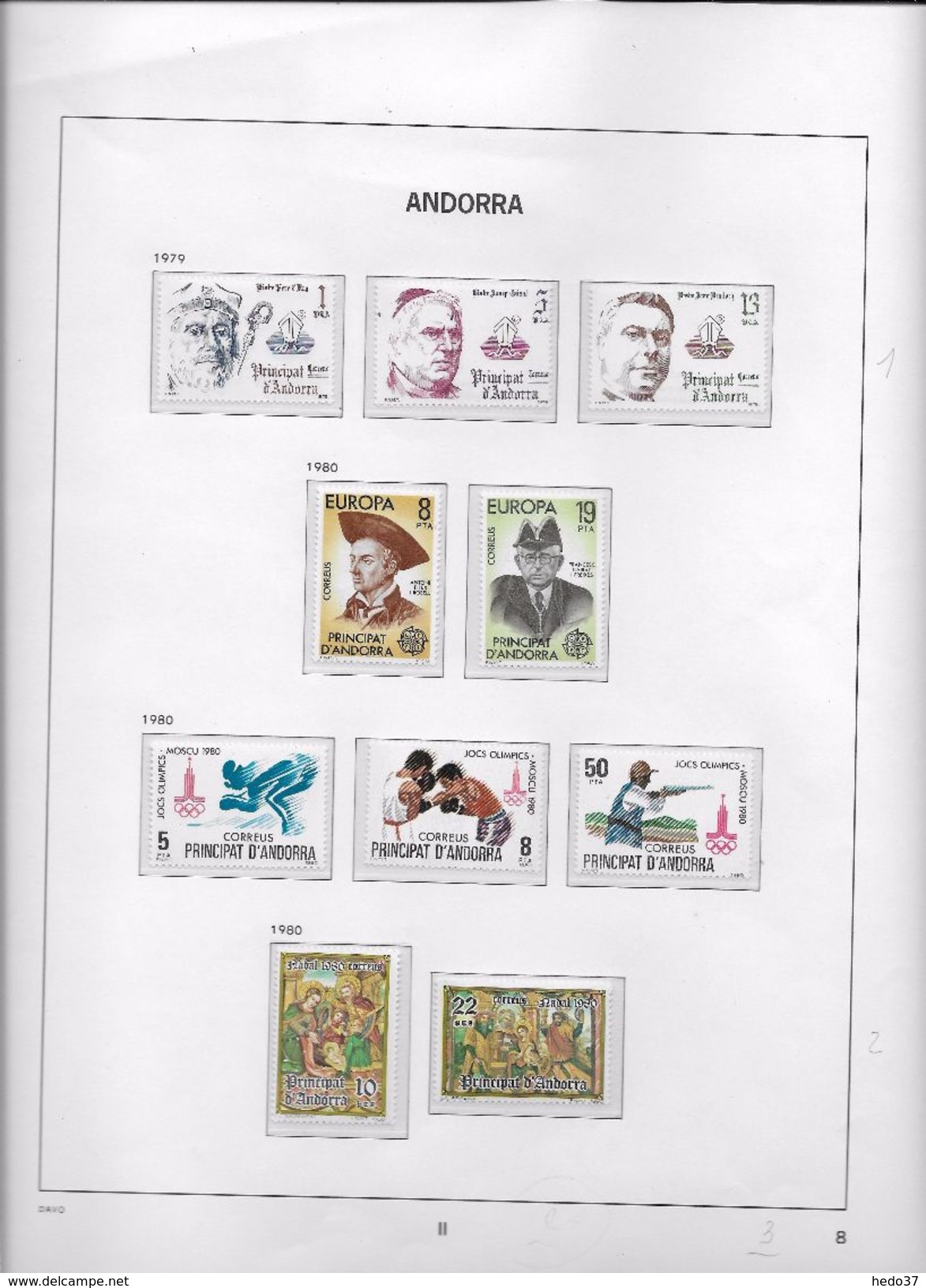 Andorre Espagnol - Collection Vendue Page Par Page - Timbres Neufs ** Sans Charnière - TB - Ungebraucht