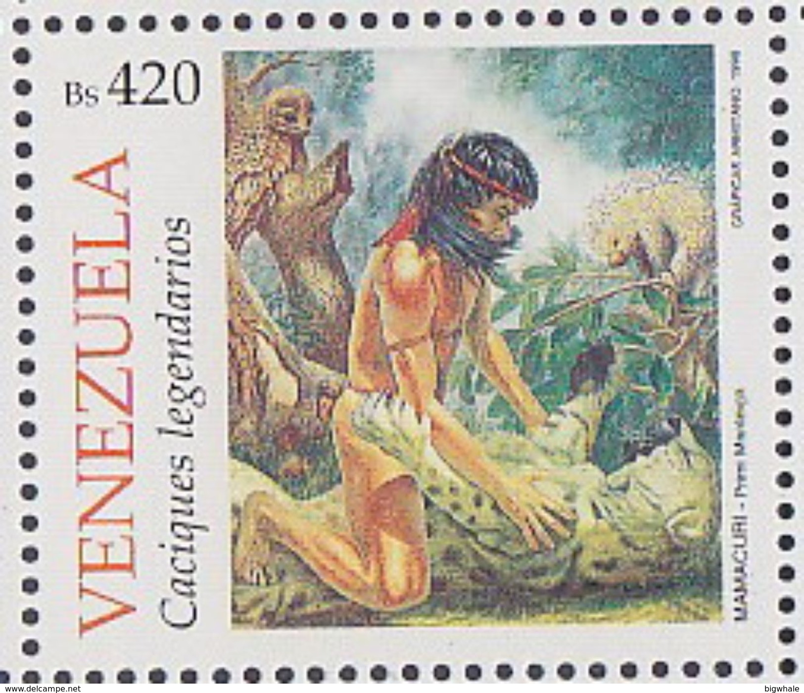 Venezuela 1998  Life Of Native American Fight  MNH 1V - Venezuela