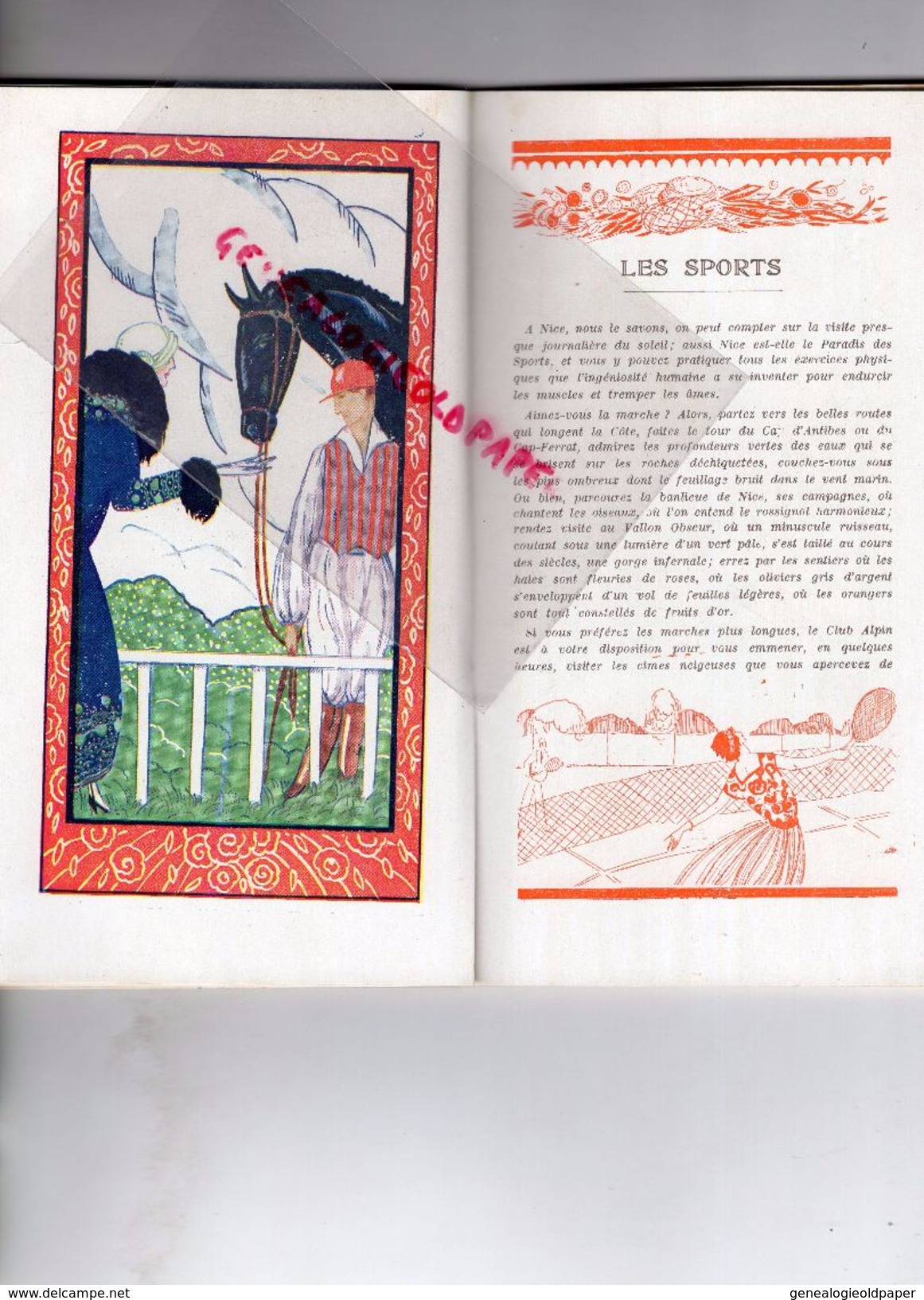 06-NICE-TRES BEAU DEPLIANT TOURISTIQUE 1925-26-MAIRE PIERRE GAUTIER-LAFAYE- ILLUSTRATIONS ART DECO-IMPRIMERIE LEO BARMA