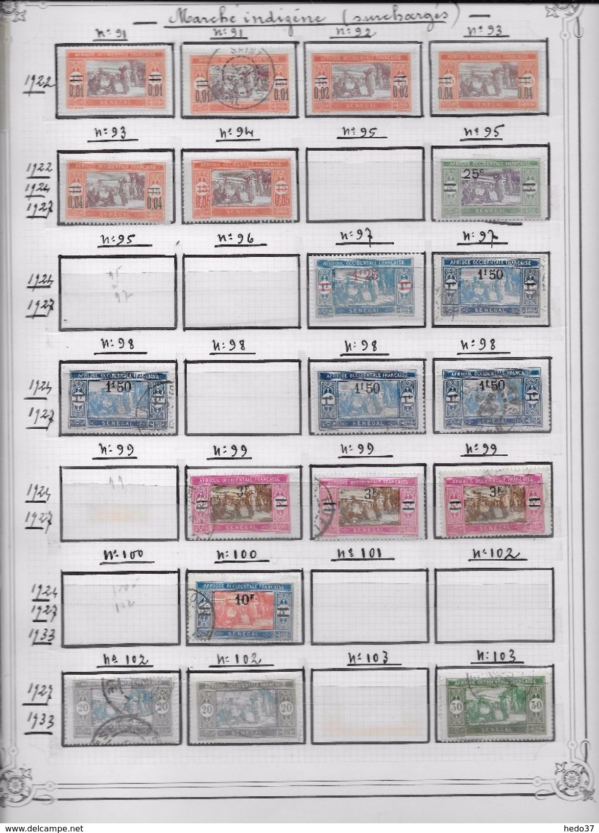 Sénégal - Collection Vendue Page Par Page - Timbres Neufs */oblitérés  - B/TB - Altri & Non Classificati