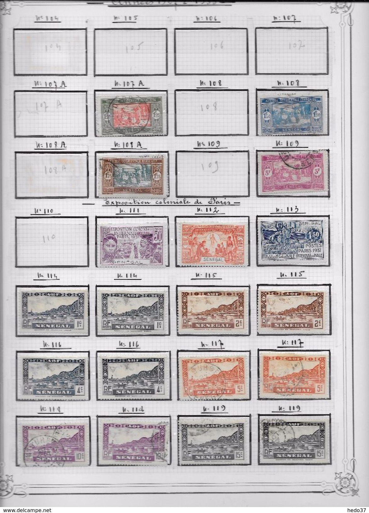 Sénégal - Collection Vendue Page Par Page - Timbres Neufs */oblitérés  - B/TB - Altri & Non Classificati