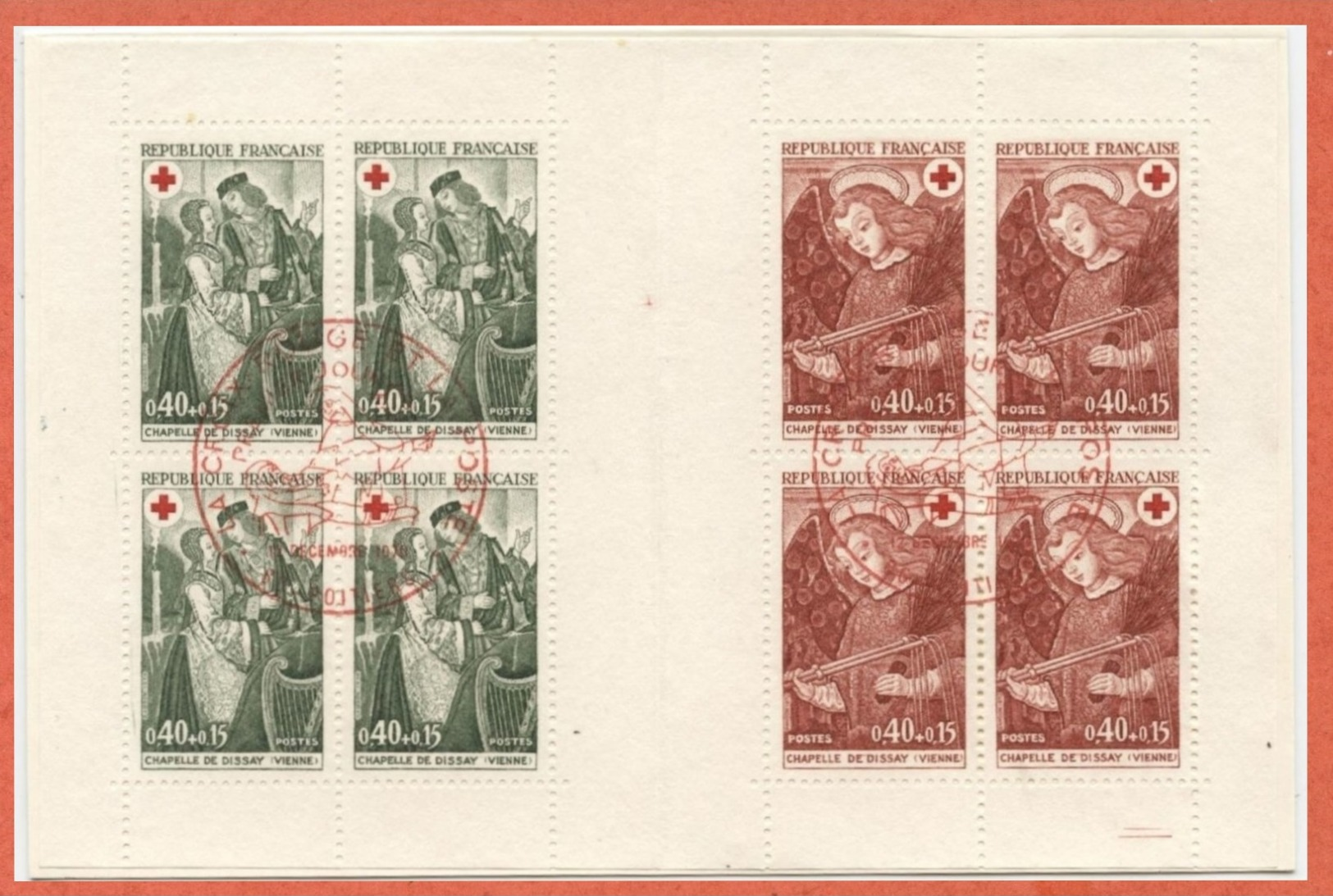 N°2019 Y.T. Carnet Croix Rouge 1970 Oblitéré Premier Jour Poitiers - Red Cross