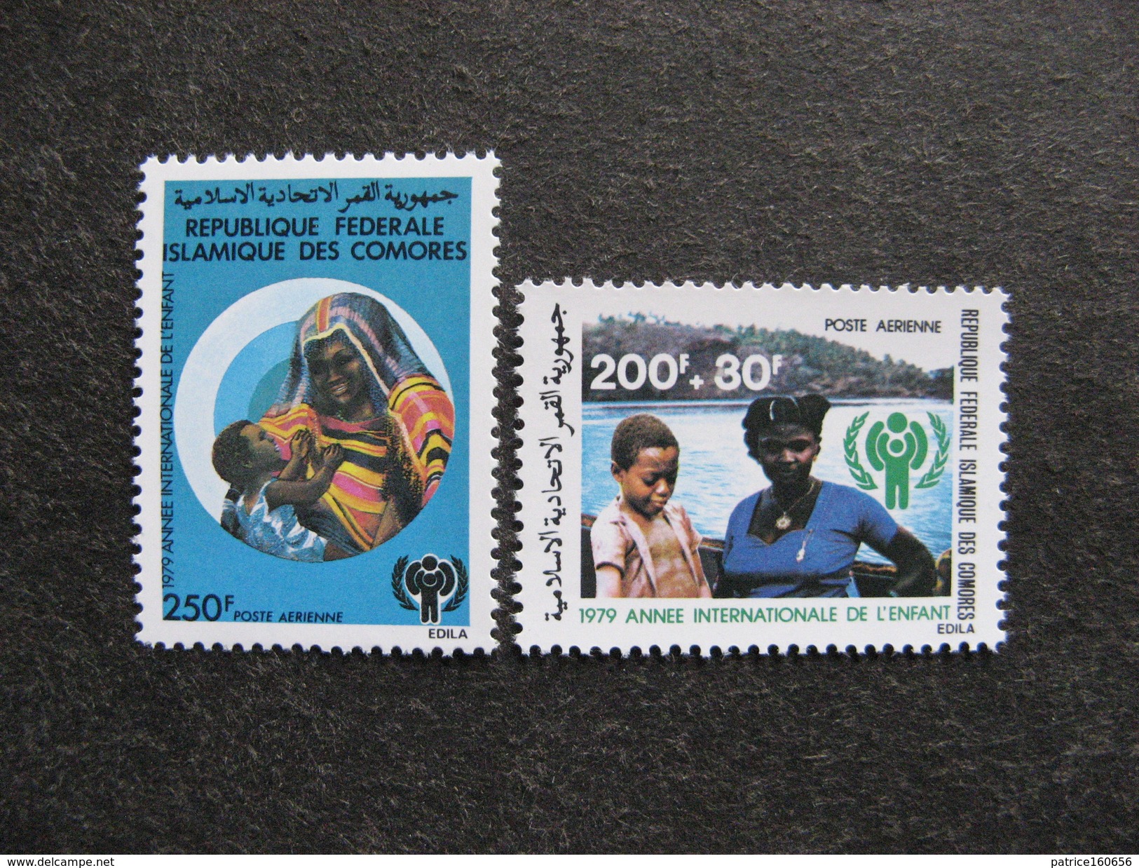 A). Comores: TB Paire PA N° 164 Et N°165, Neufs XX. GT. - Comores (1975-...)