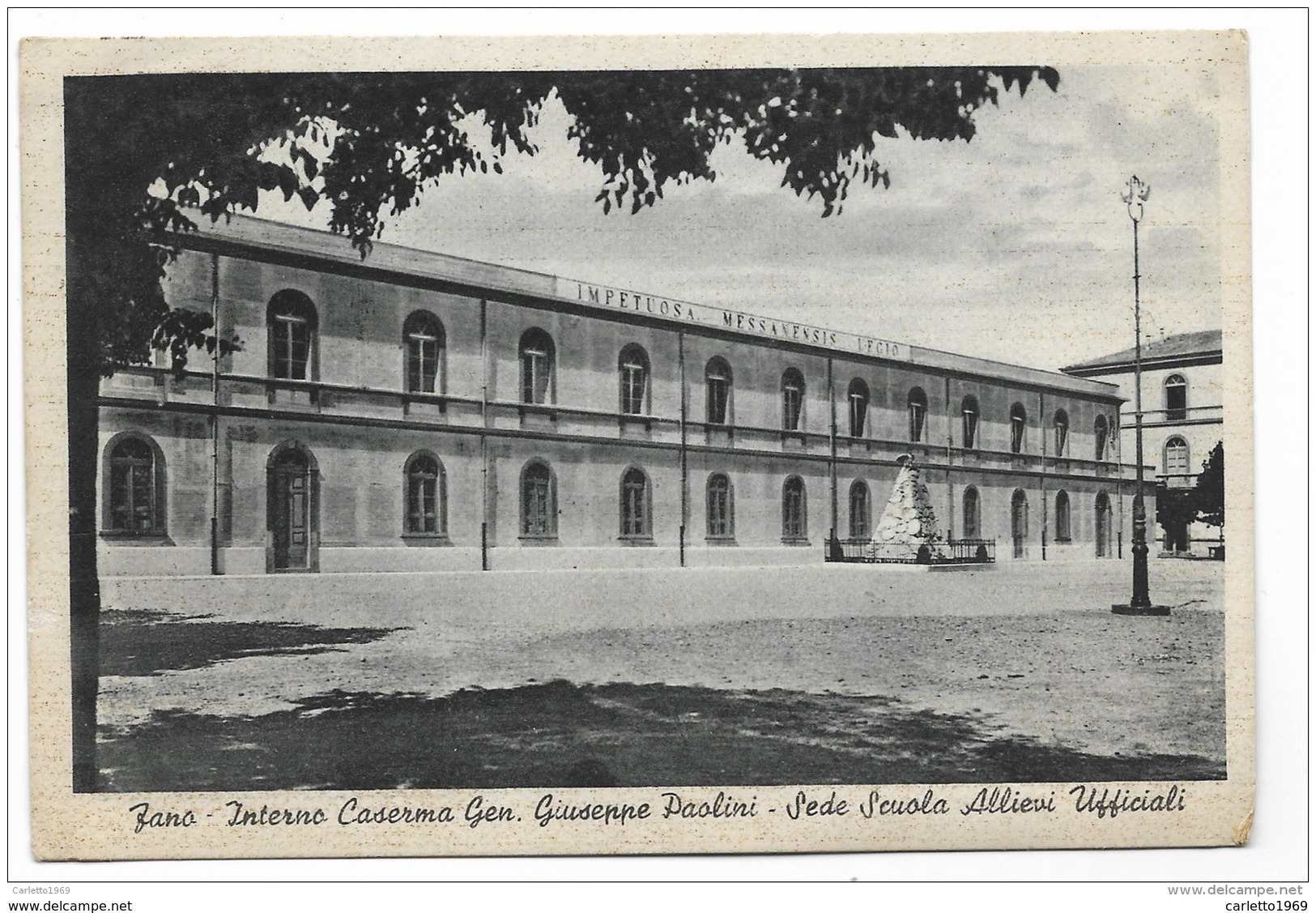 FANO INTERNO CASERMA GEN. GIUSEPPE PAOLINI - SEDE SCUOLA ALLIEVI UFF. VIAGGIATA  FG - Fano