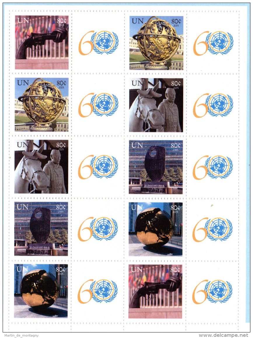 Greetings From The United Nations - Feuillet 28x22cm Avec Bloc, Neuf **; Selon Scan, Lot 49264 - Lettres & Documents